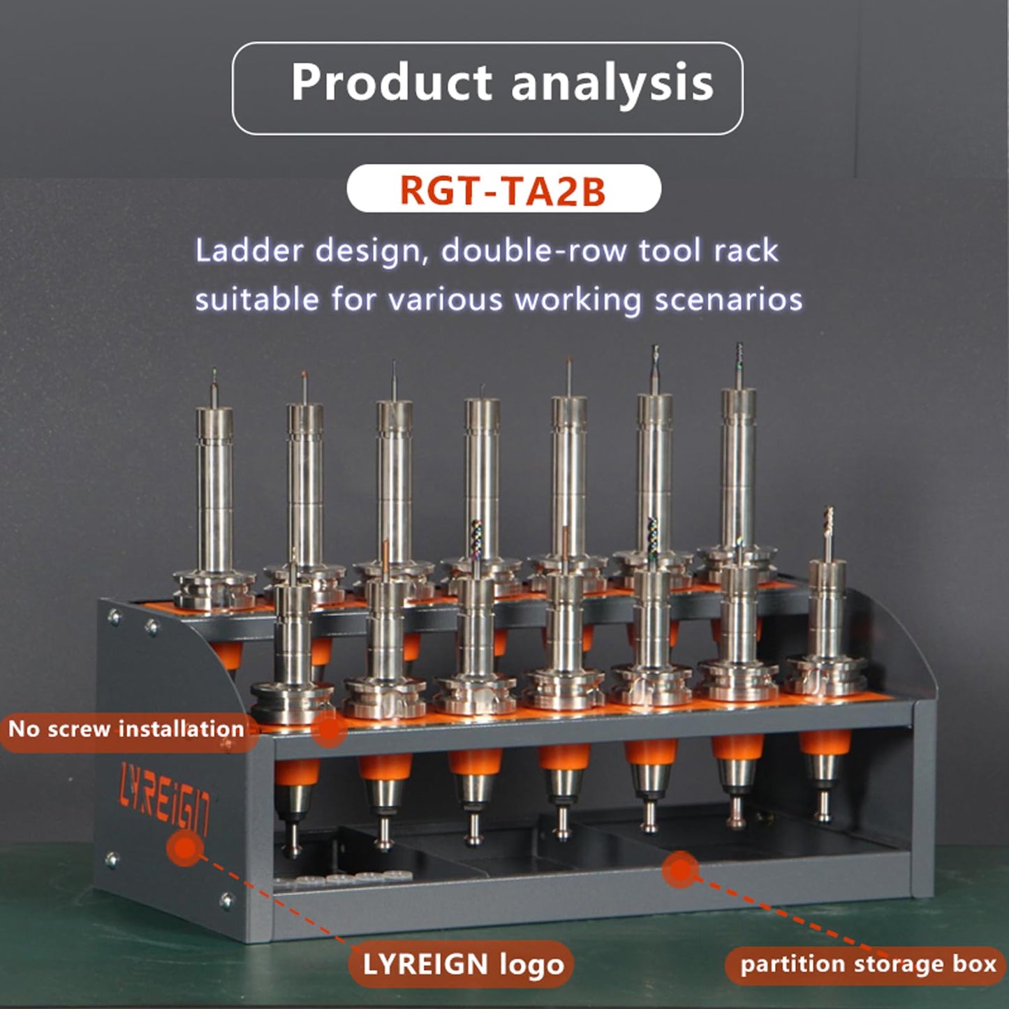CAT 30 Tool Cart CNC, CNC Tool Holder on Desktop Randomly Placed, CNC Tool Carts Small, CNC Tool Cabinet, Easy and Convenient CNC Tool Storage CNC Tools Cart(CAT30-20CAP)…