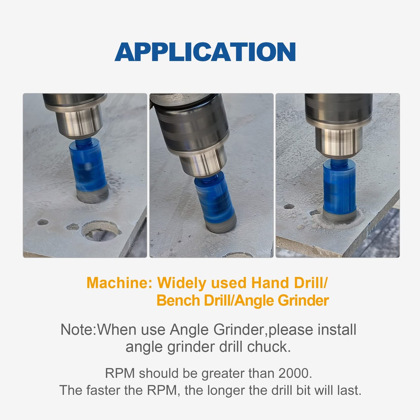 HIGHDRIL 13Pcs Diamond Hole Saw Kit and HIGHDRIL Diamond Hole Saw Kit