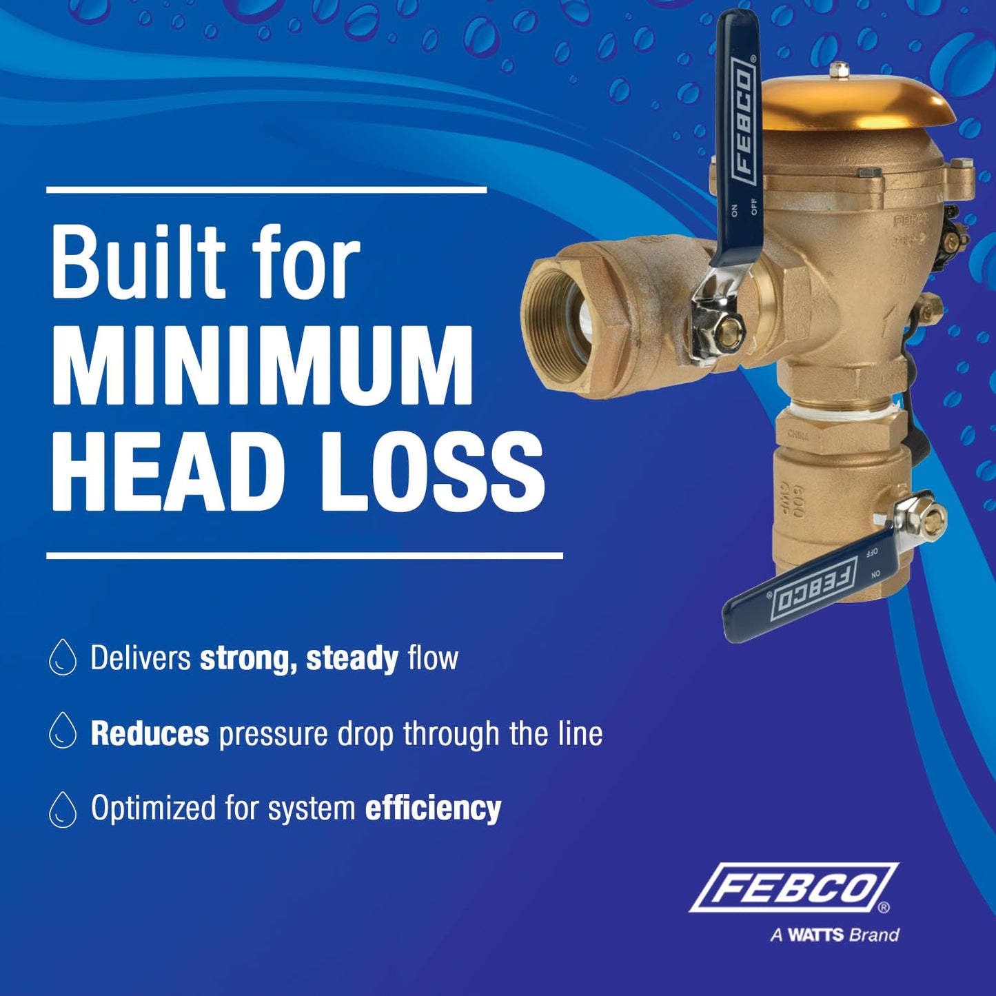 Febco 765 Series 1" Bronze Pressure Vacuum Breaker Backflow Preventer, Quarter Turn Shutoff, NPT Connections, Freeze Sensor with SentryPlus Alert Technology, Industrial Plants, Irrigation System