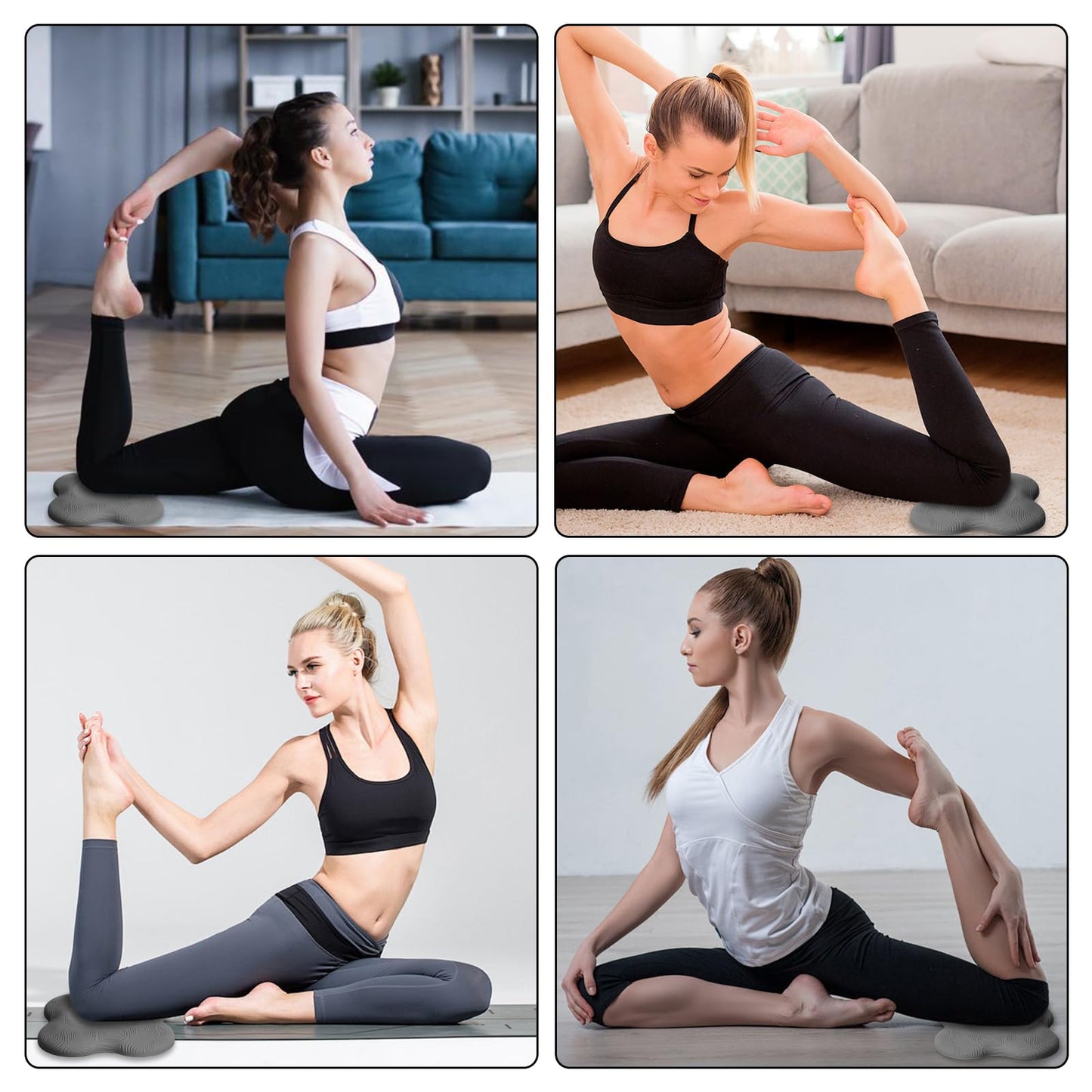 Yflingjie 2 packs Yoga Knee Pad Cushion Extra Thick for Knees Elbows Wrist Hands Head Foam Pilates Kneeling pad Yoga Knee Cushion Thick Exercise Pads for Knees Elbows Wrist Hands Head Foam Pilates