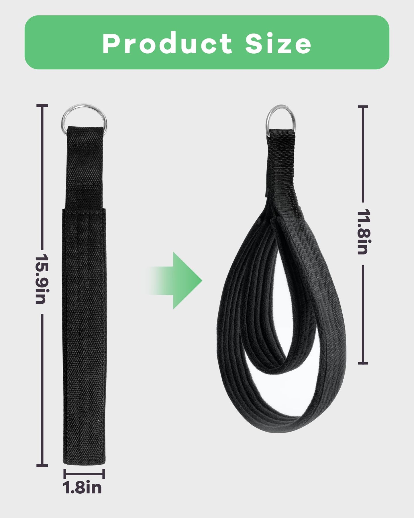 Wonderful Day 2PCS Pilates Straps for Reformer, Comfortable Enhanced Thickness, Fitness Pilates Double Loop Exercise Straps for Home Gym Workout