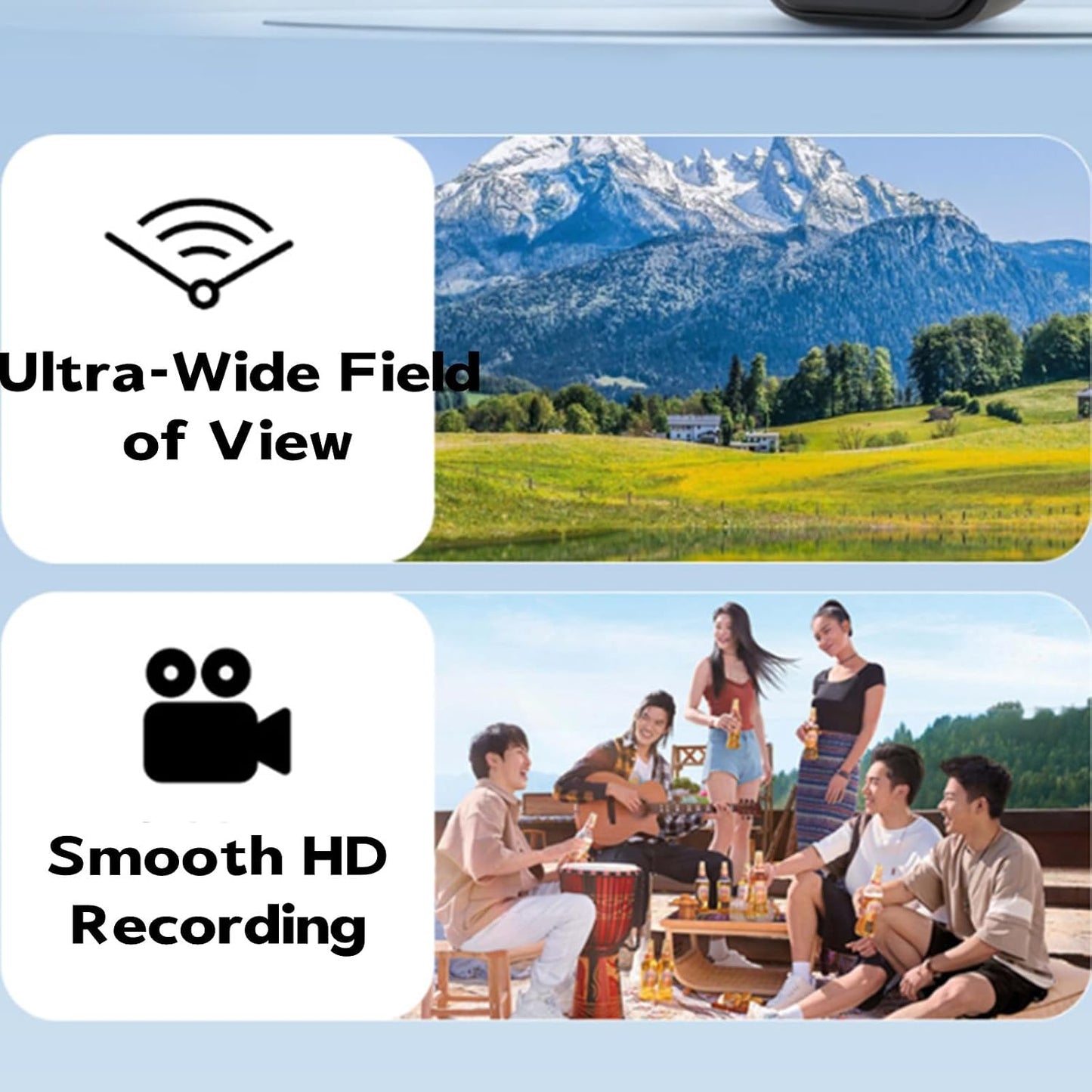Generic 2-in-1 1080p (1 Ultra HD Sports Video & Audio Recorder, Portable Clip-On Video Recorder, Mini Body Camera