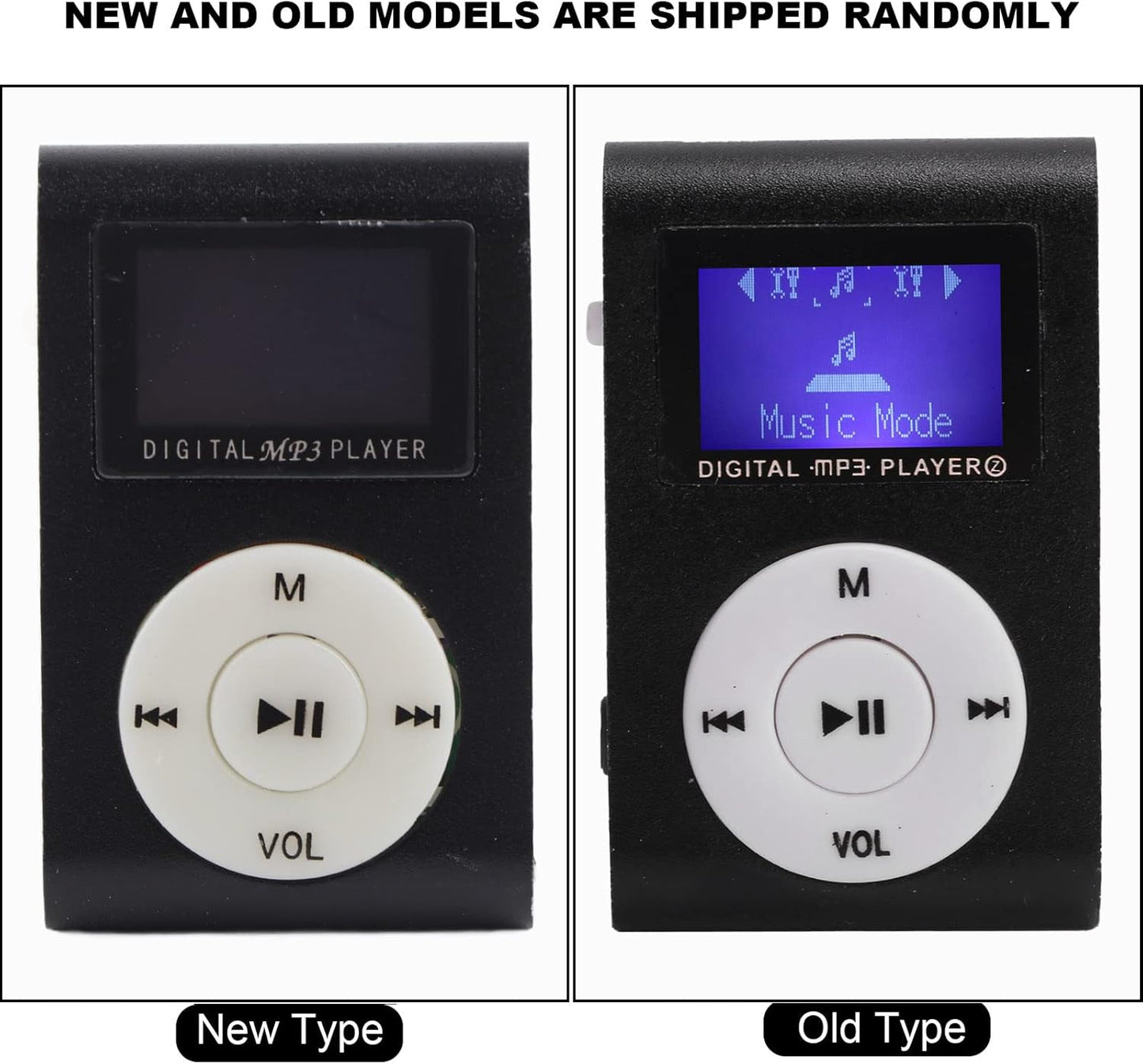 Zerone MP3 5+ 32GB Mini Player with Back Clip, Portable Digital Music Player with LCD Screen, Hours Long Battery Life