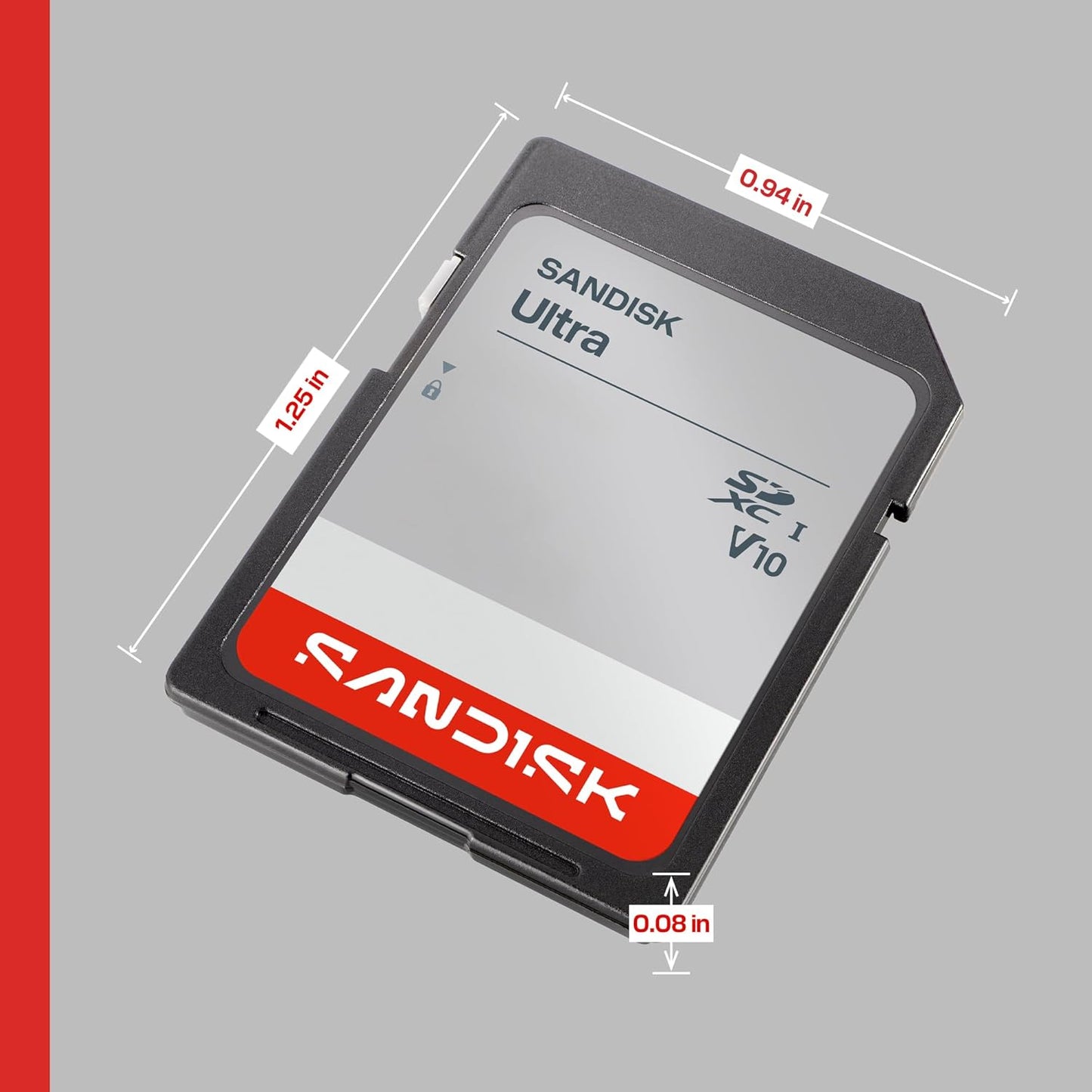 Sandisk 64GB 145MB/s V10, U1, C10 SDSDUVQ-064G-GN6IN Ultra SDHC UHS-I Card and SDXC UHS-I Card - Up to Read Speed, Full