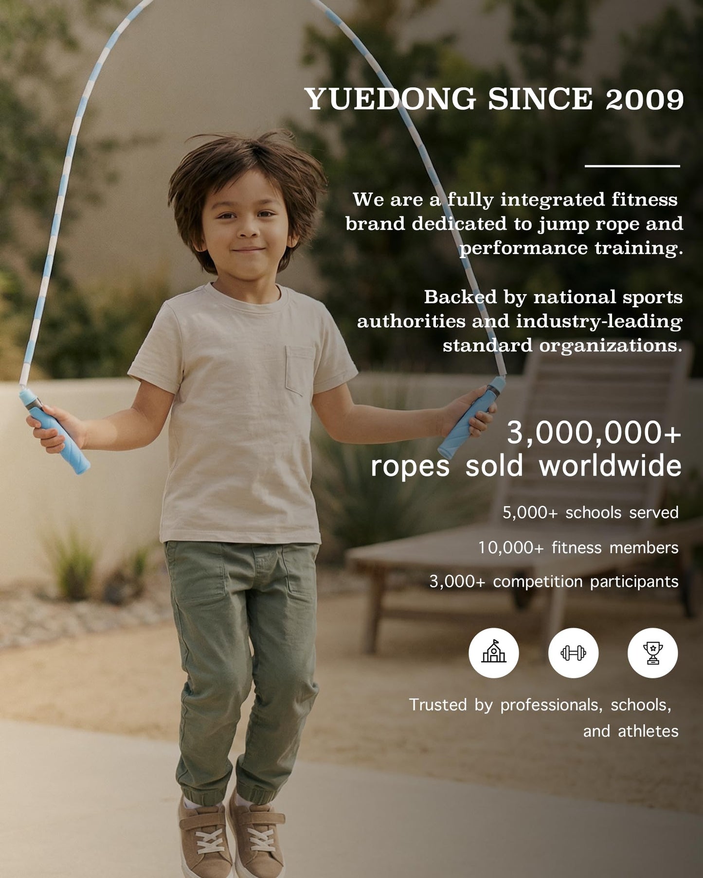 YUEDONG Adjustable ULTRA-SOFT Beaded Jump Rope for Kids Beginners - Tangle-Free Skipping Rope with Marshmallow-Soft TPU Beads, Ergonomic Thumb Groove Anti-Slip Handles, Crisp Rhythmic Click Sound & Waterproof Name Tag Sticker for Safe Fun Exercise (1, PIN