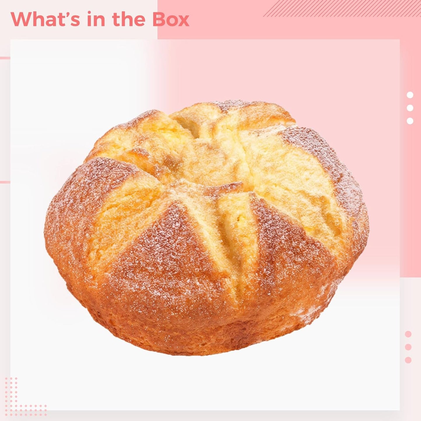 Calolin 5.7 5.1 3.1 Inches Artificial Loaf Bread, x x Fake Bread Loaf, Simulation Food PU Fake Loaves for Shop Display