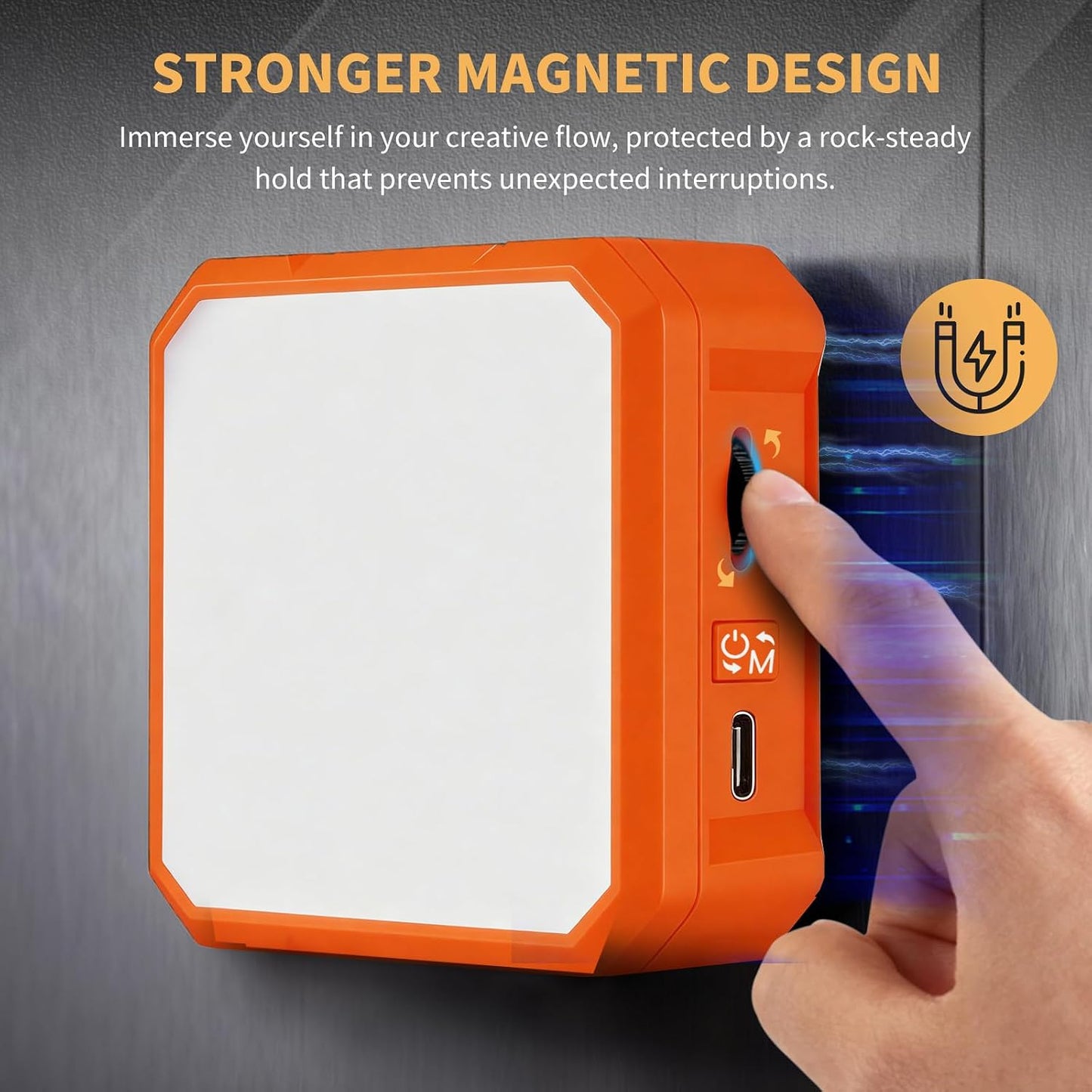 ailight 98+ 2500-9000K) 2000mAh Magnetic LED Video Light, Portable Camera Lights for Content Creator(CRI & Rechargeable