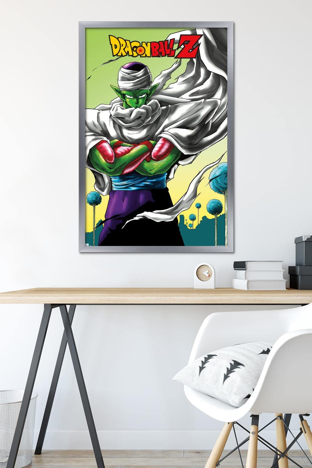 Trends International Dragon Ball Z - Piccolo Wall Poster, 22.375" x 34", Silver Framed Version