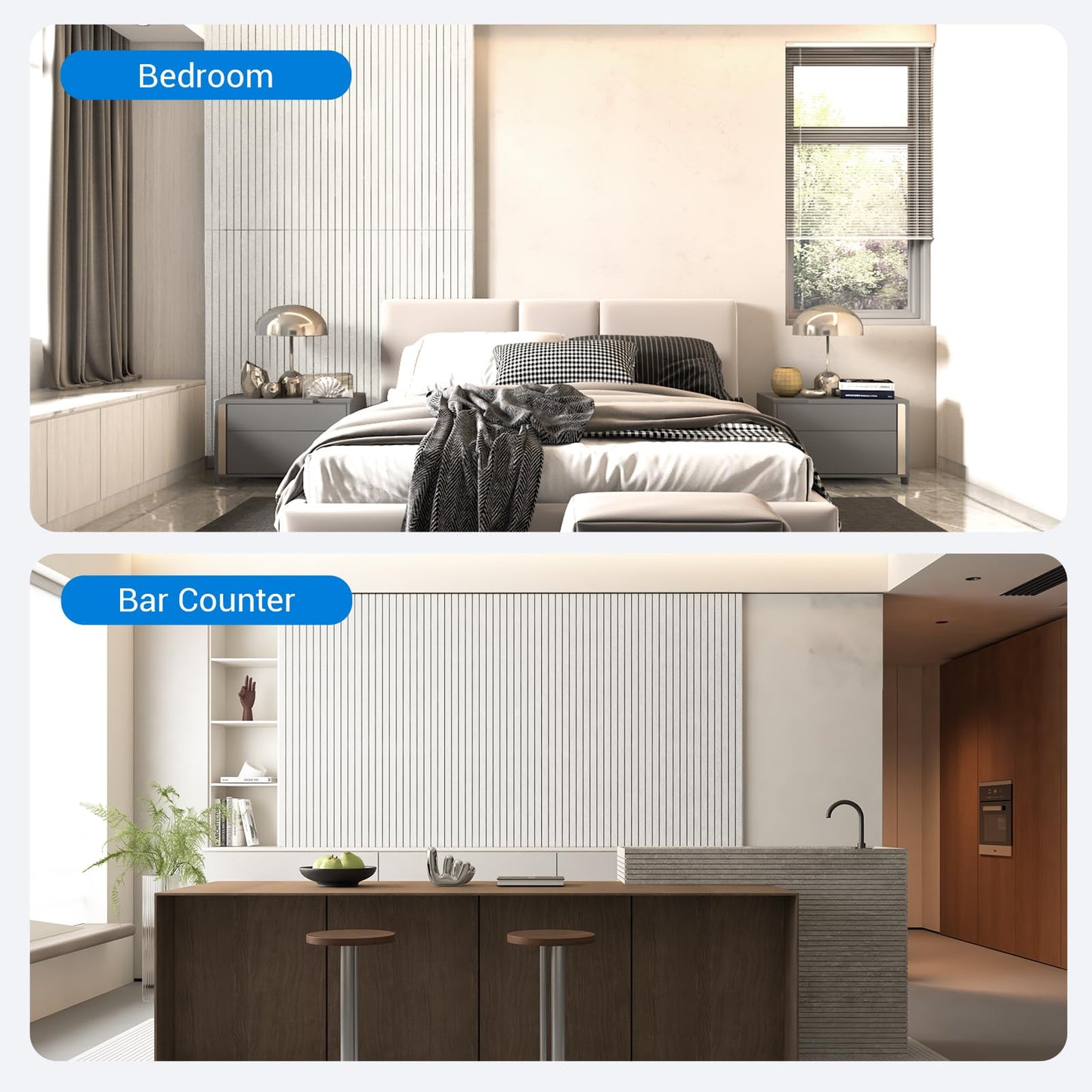 MAGICUBETIC 10 Pack Acoustic Panels,Thicker 0.47"Self-Adhesive Soundproof Wall Panels,High Density Sound Proof panels for Walls, Office, Reccording Studio, Home,Living Room-White(Size-48 * 24 inch)