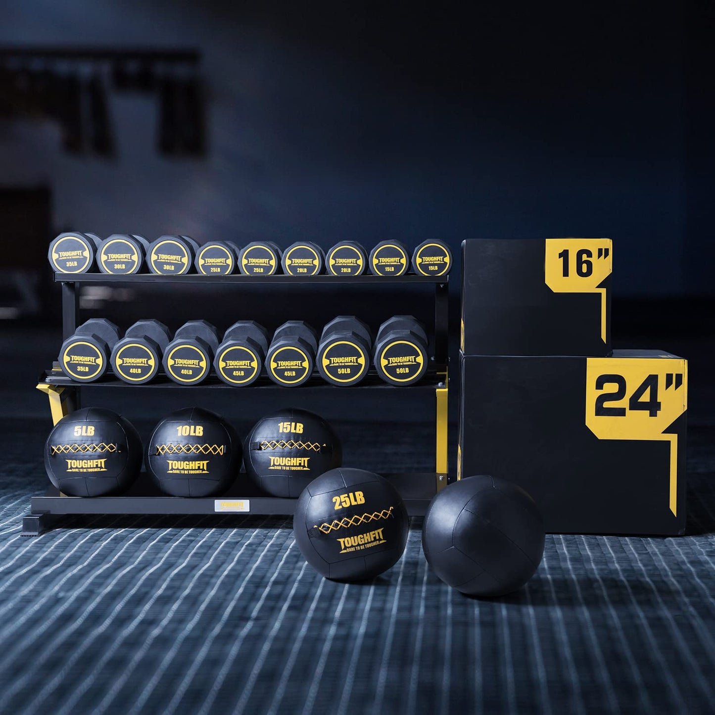 ToughFit Soft Wall Ball - Medicine Ball Set for Cardio Fitness Exercise - Weighted Med Ball for Strength and Conditioning Exercises, Cross Training Lunge, and Partner Toss