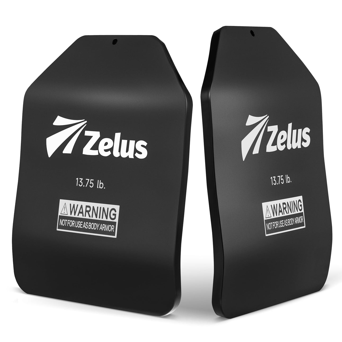 ZELUS Curved Weighted Vest Plates for Workout, 13.75LB Pairs Steel Weight Plates for Tactical Weight Vest, Ergonomic Training Plates for Running, CrossFit & Strength Training
