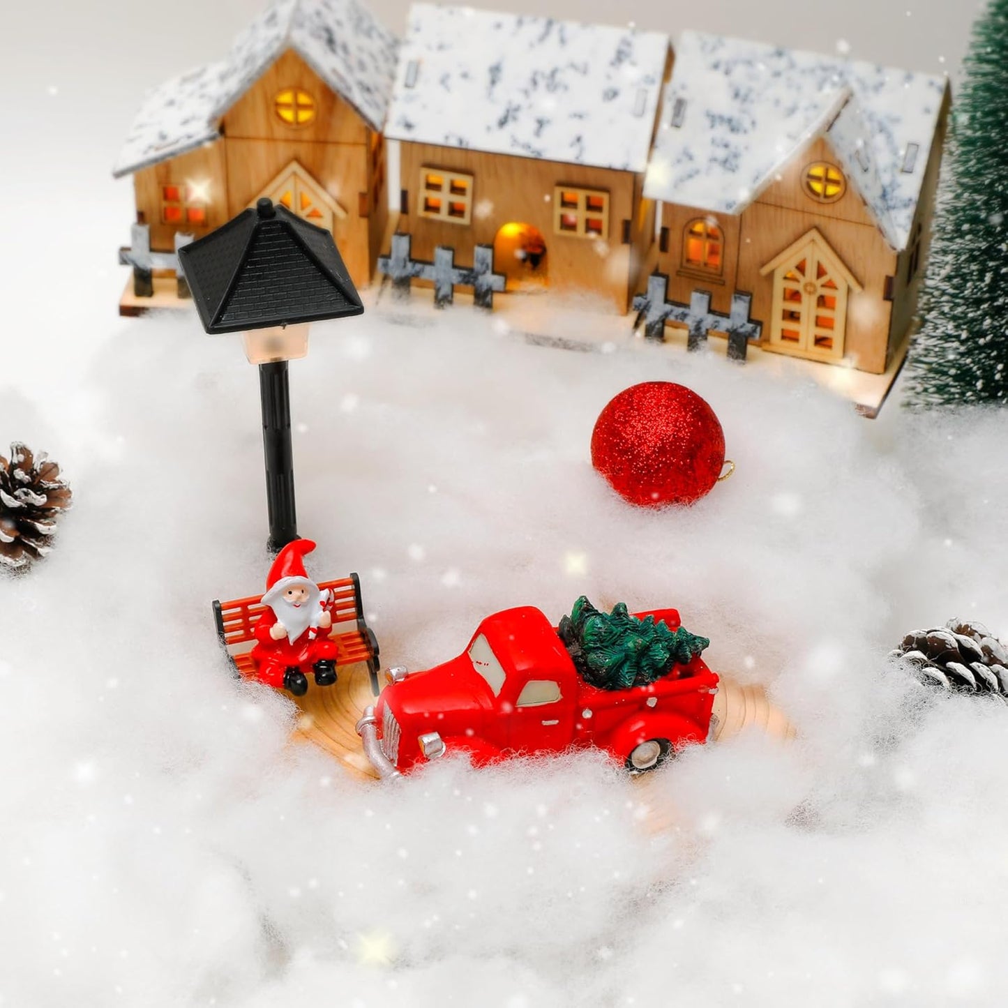 QZYL 12 OZ Artificial Snow - Fluffy Faux Snow for Christmas Decor | Ideal for Indoor Home & Craft Projects