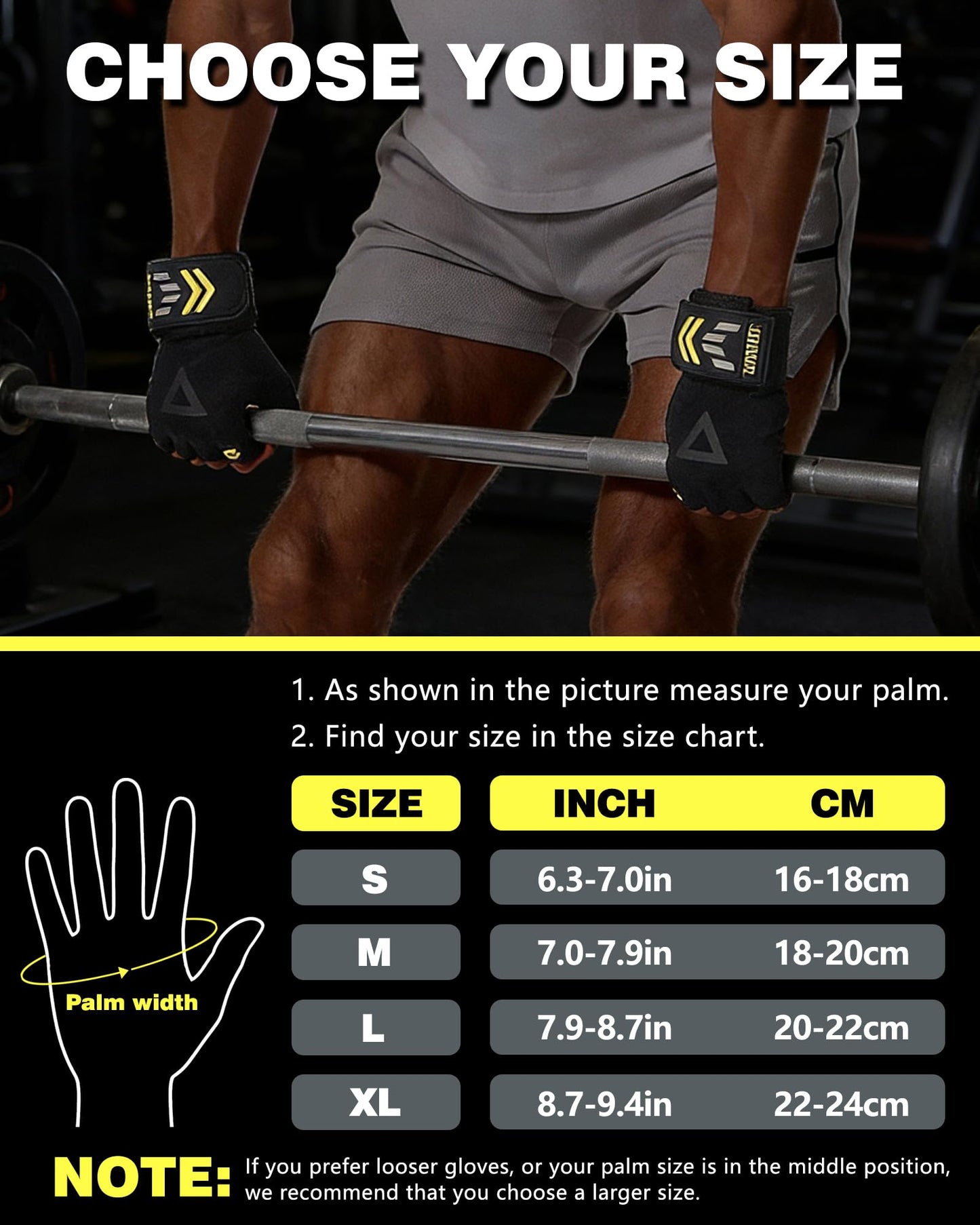 FitDA 2-in-1 Workout Gloves, Weight Lifting Gloves with Wrist Wrap Support for Men & Women, Ventilated Fingerless Padded Gym Glove for Weightlifting Pull-Ups & Fitness Training, M