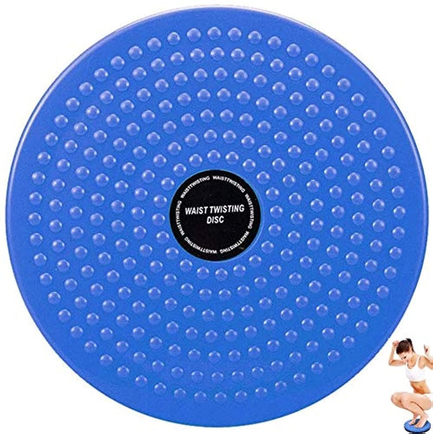 Body Waist Twister, Waist Disc Trainer Board ABS Twist Waist Disc Board Body Building Twister Plate Weight Loss Foot Massage Plate (BLUE)