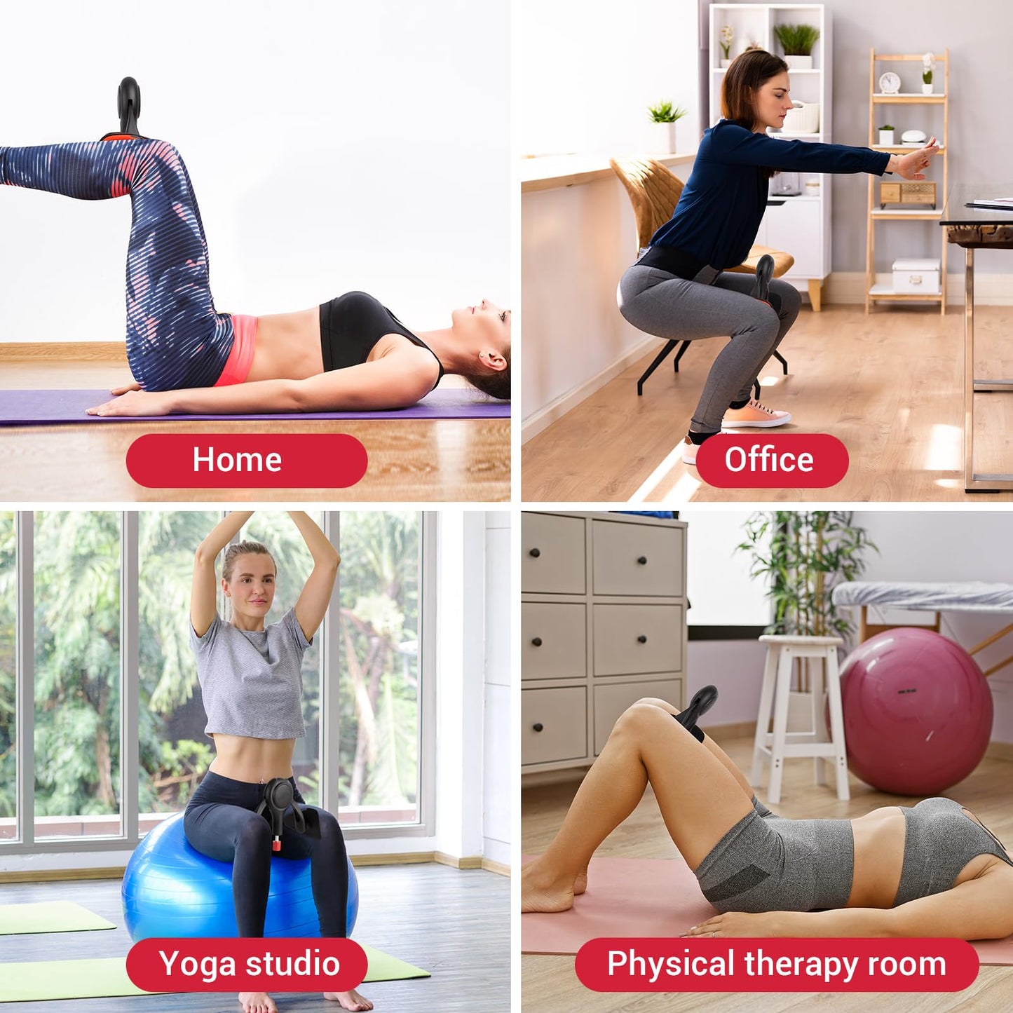 Thigh Trainer for Women, 15-70lb Adjustable Resistance Inner Thigh Exerciser with Resistance Band, Kegel Exercise Equipment for Pelvic Floor Muscle Repair, Yoga & Weight Loss at Home Gym