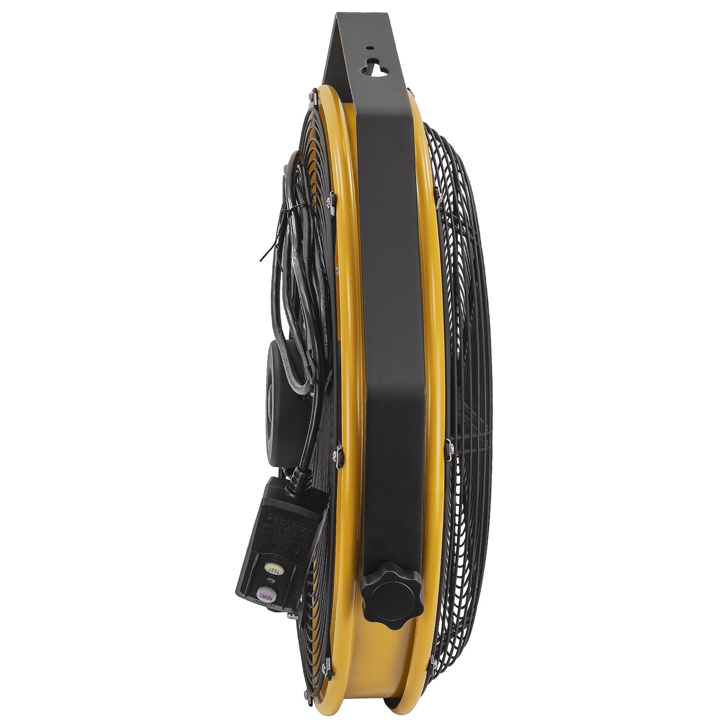 CAT fans - 18"-Blade Indoor/Outdoor IPX4 Weatherproof High-Velocity Wall Mounted Shroud Fan, 4,000 CFM, 3-Speed - For Industrial, Commercial, & Residential Use, cETL Certified (HVOD-18S-NG)