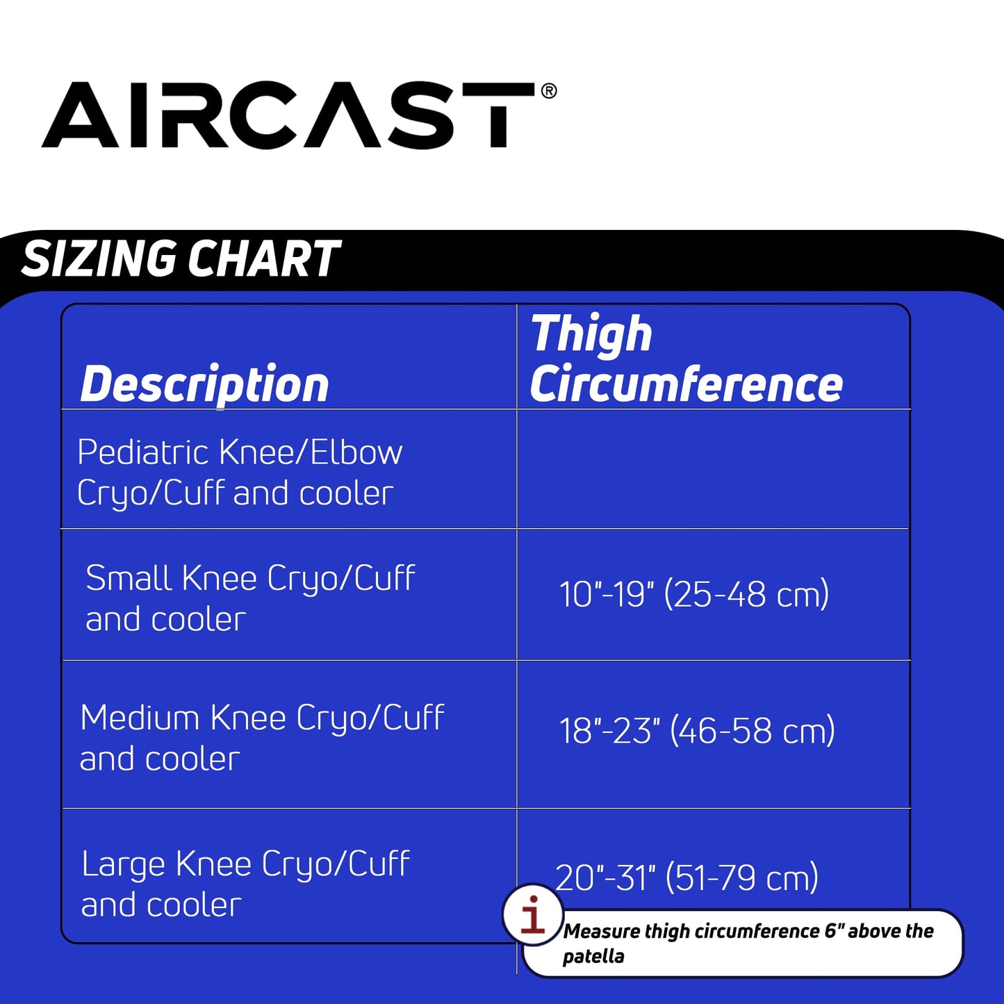 Aircast Cryo/Cuff Cold Therapy: Knee Cryo/Cuff with Non-Motorized (Gravity-Fed) Cooler, Medium