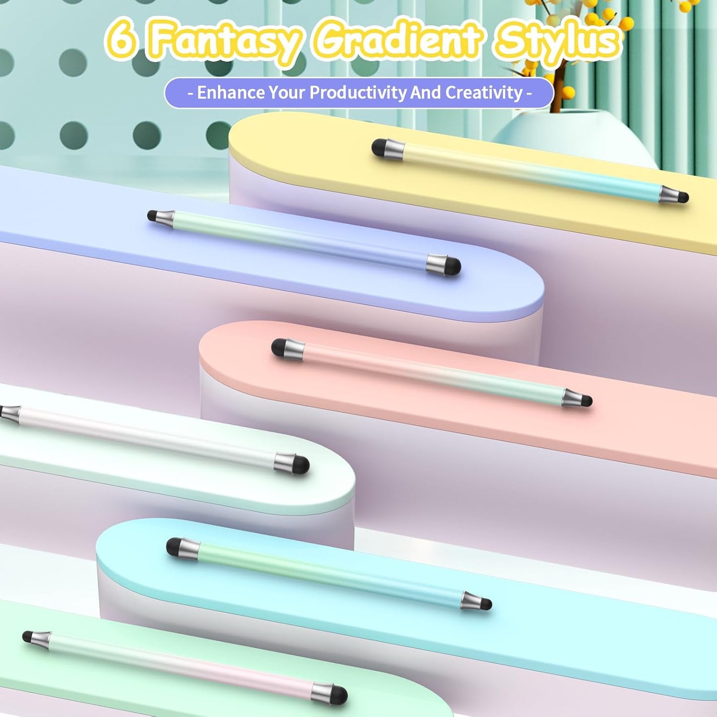 maylofi Stylus Pen for Touch Screens, Compatible with All Capacitive Touch Screens, Precision Rubber Tips& High