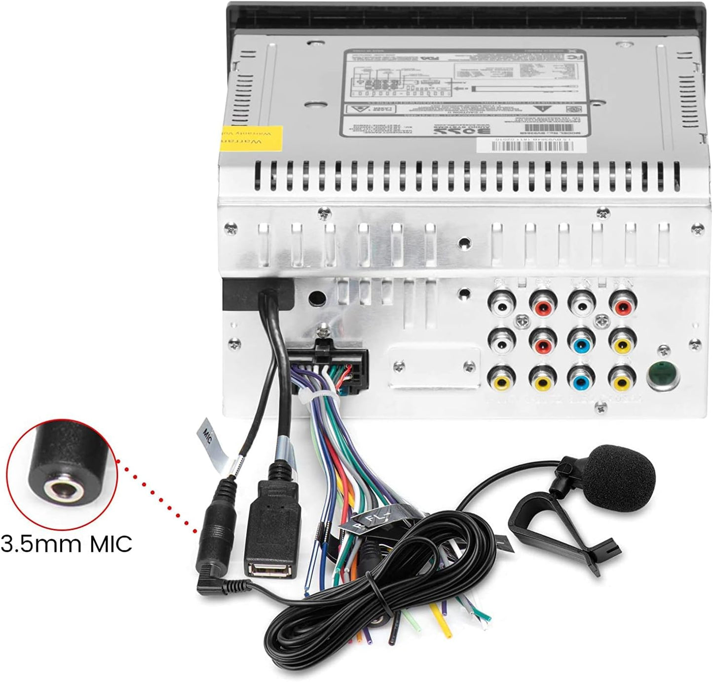 FingerLakes 3.5mm High-Sensitivity Microphone for Car Audio Systems