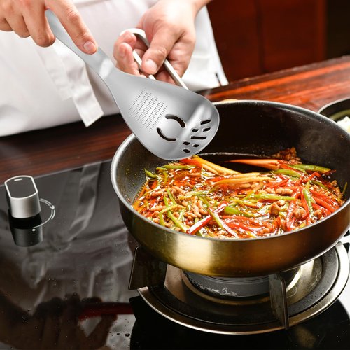 5 in1 Egg Separator For Raw Eggs With Potato Masher Multifunction Cooking Spoon, Egg Yolk Separator, Grater Plate, Bottle Opener & Slotted Spoon - 304 Stainless Steel, MEIYUSHENG