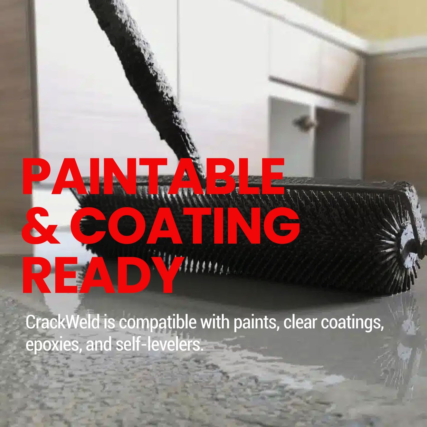 CrackWeld Concrete Crack Repair Kit (2-Pack) – Polyurethane Concrete Crack Filler for Floors & Slabs – Hairline, Shrinkage & Settlement Cracks – Low-Viscosity, Fast-Curing, No Grinding Required