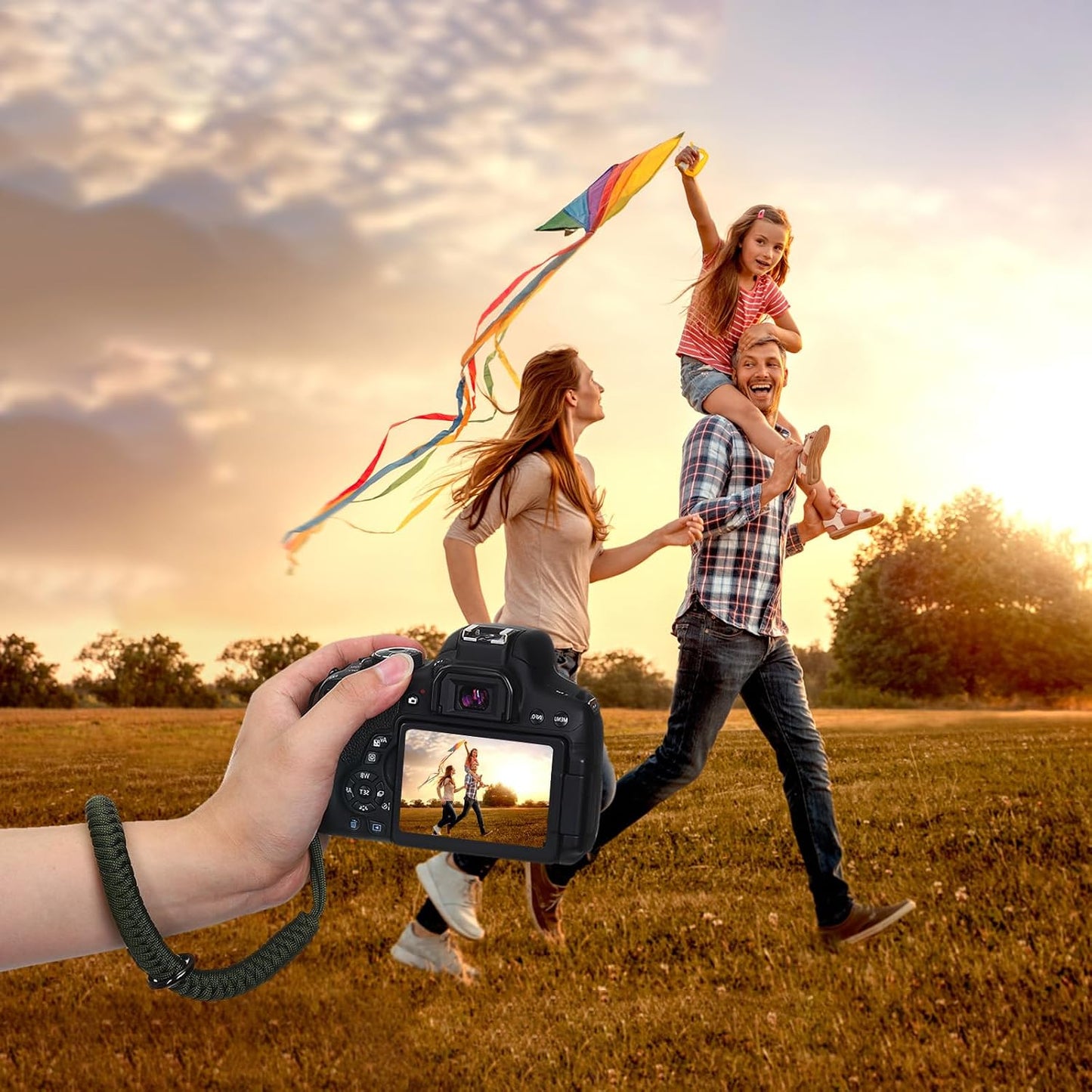Set, PATIKIL Camera Wrist Straps Polyester Quick Release Braided Hand Wristlet Lanyards with Accessories for DSLR