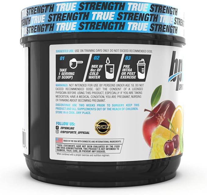 BPI Sports Best BCAA - BCAA Powder - Branched Chain Amino Acids - Muscle Recovery - Muscle Protein Synthesis - Lean Muscle - Improved Performance ??Hydration ??Fruit Punch - 60 Servings - 1.32 Pound