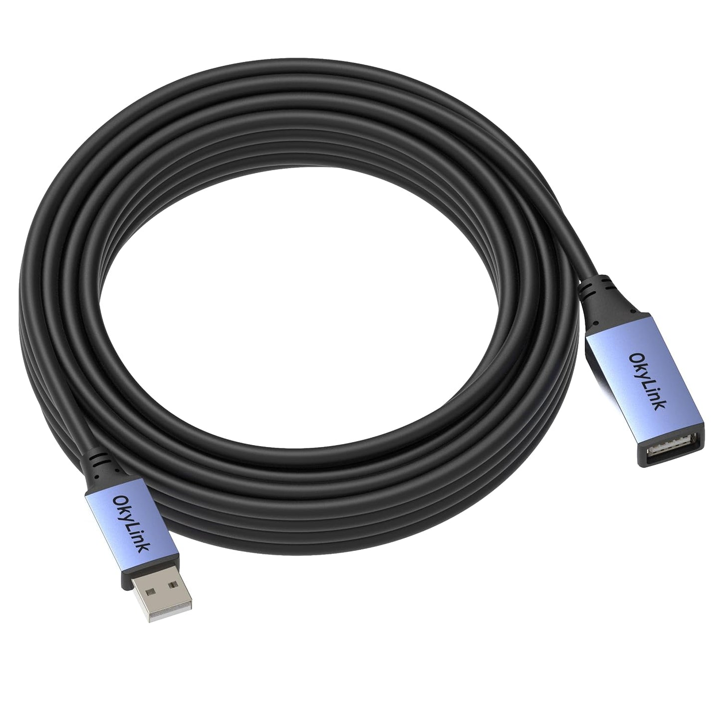 32ft(10M) 2.0 480Mbps OkyLink Active USB Extension Cable A Male to A Female for Printer, Mouse,Keyboard,Scanner,Camera