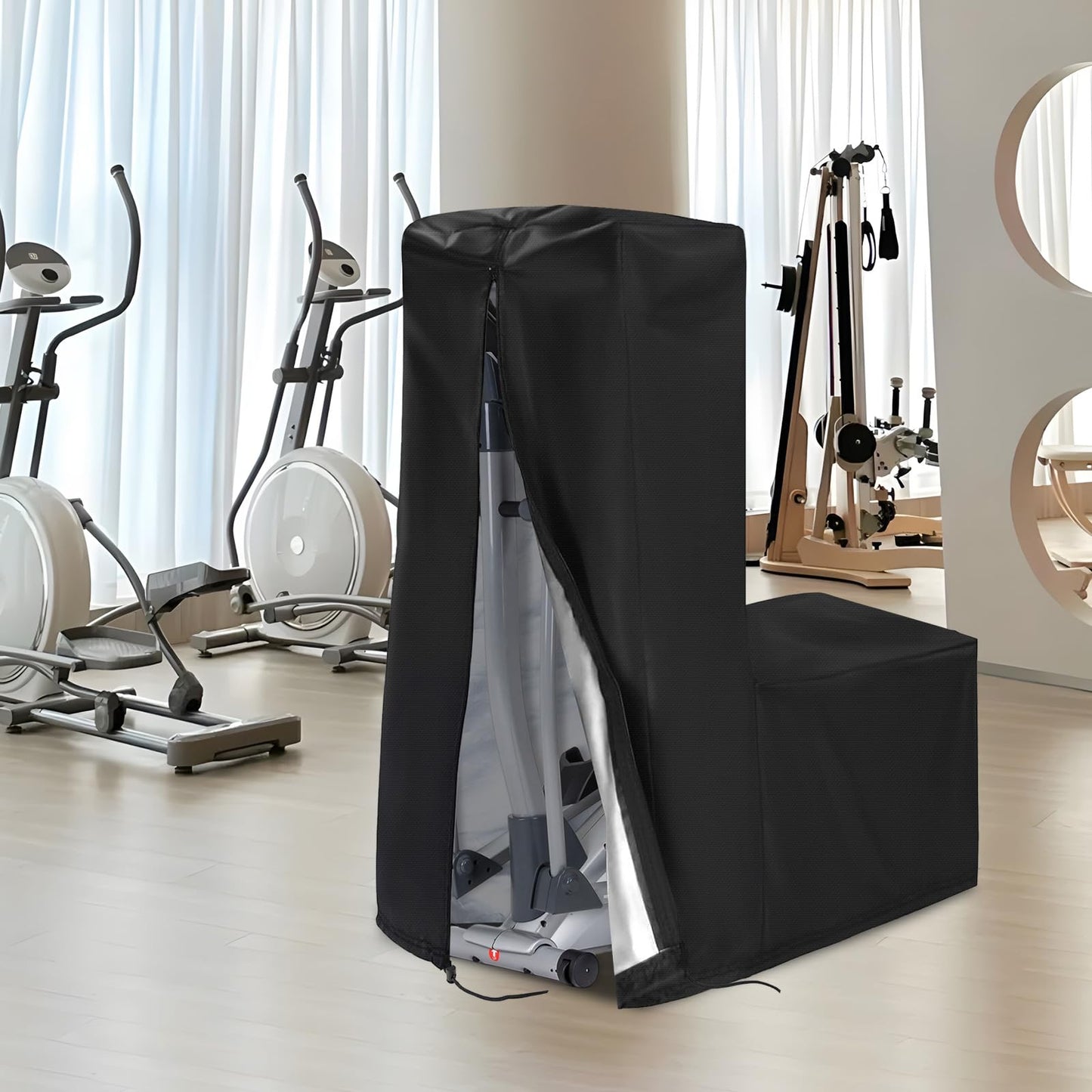 COSHNIBI Elliptical Cover, Waterproof & Dustproof Elliptical Exercise Machine Cover for Indoor and Outdoor,81''L x 33''W x 72''H-Black