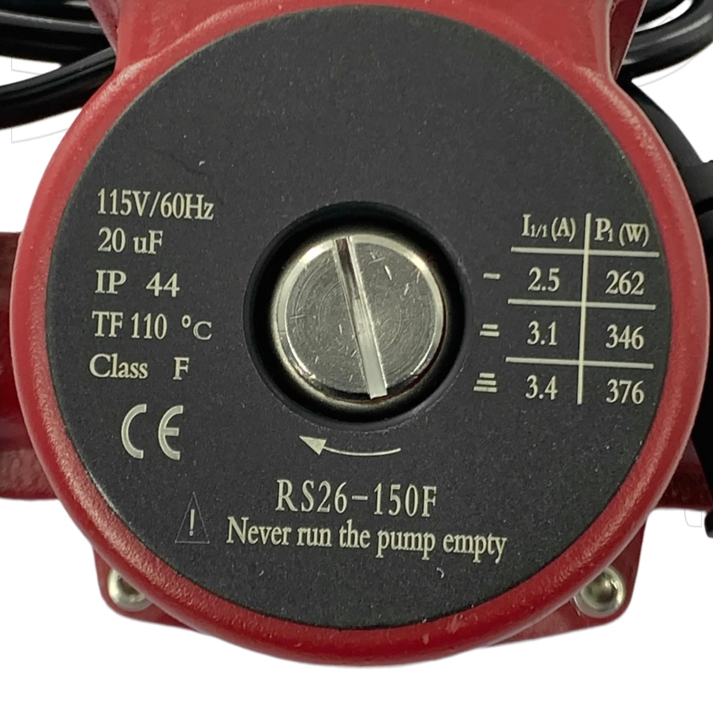 UPS26-150F Hot Water Circulator Pump Compatible with Grundfos 95906630 Cast Iron Circulator Pump 1/3 HP 115V 145 PSI 3-Speed 2-Bolt Flange For Heating Cooling Solar and Other System