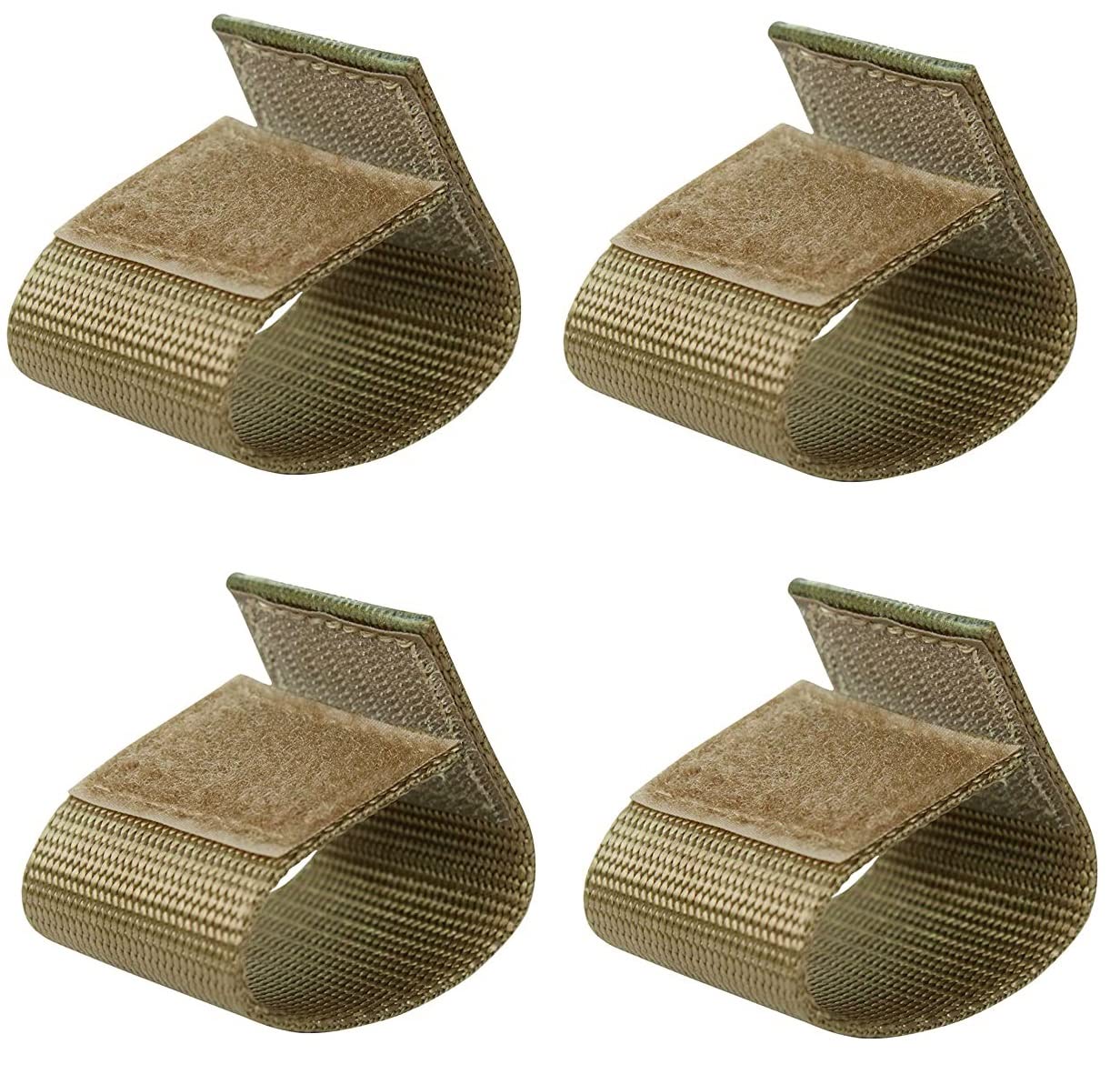 TACNEX Duty Belt Keepers w/Hook and Loop Closure for 1.5" Wide Tactical Belt Accessories Nylon Loops for Police Security Law Enforcement 4 PCS