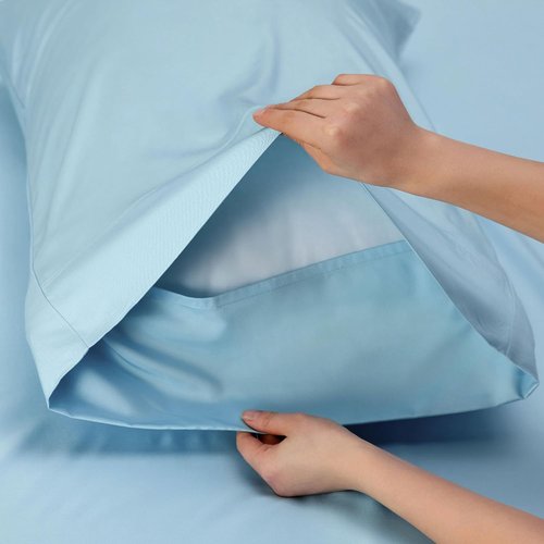 Bedsure King Size Cooling Sheets Set - Breathable & Soft Rayon from Bamboo, Deep Pocket Up to 16 Inches, Aqua