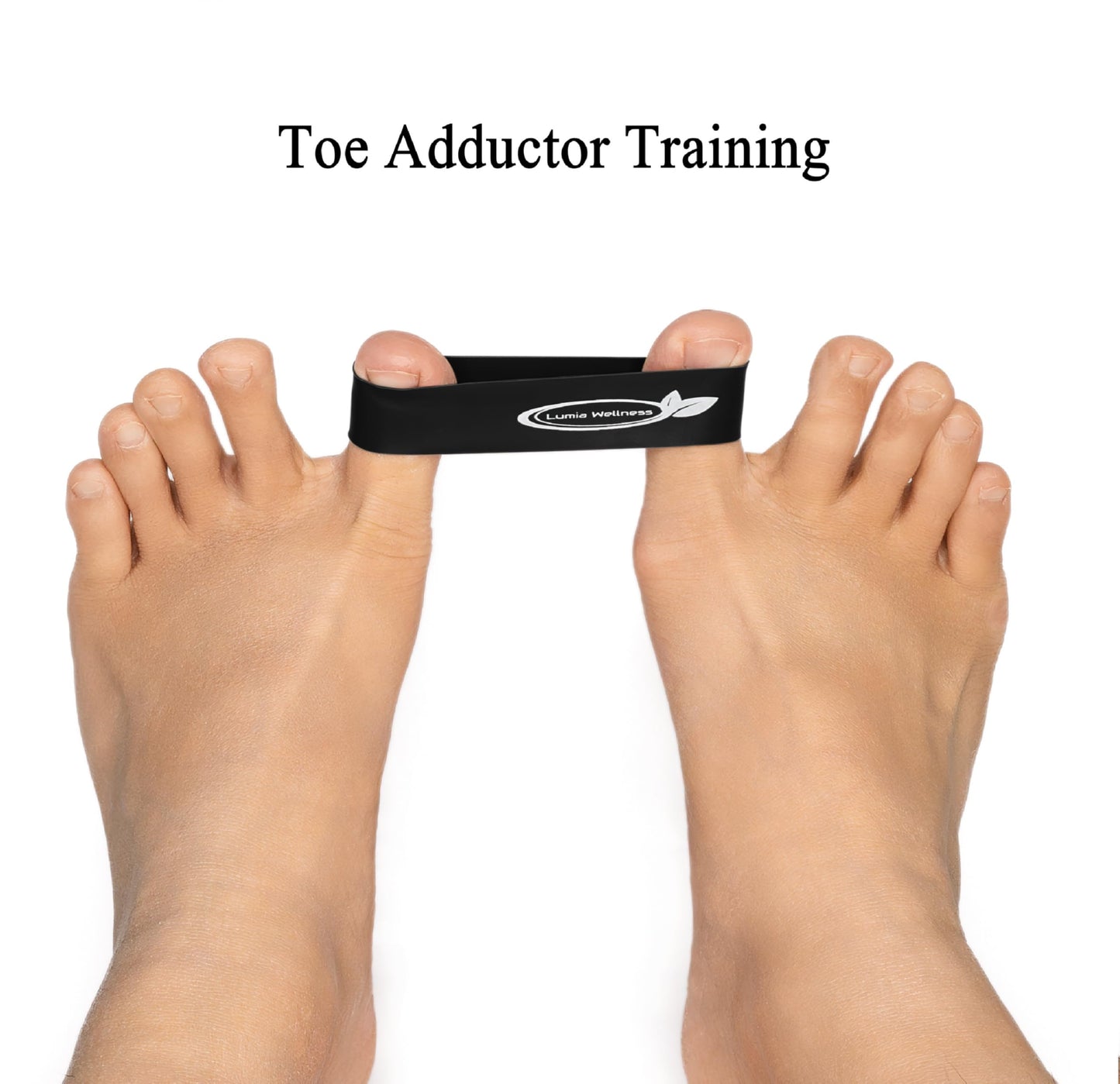 Toe Bands, Mini Latex Bands for Exercise & Stretch, Bunion Correction, Toe, Foot, & Ankle Strengthening, Toe Spacers for Hallus Valgus (4 Bands)