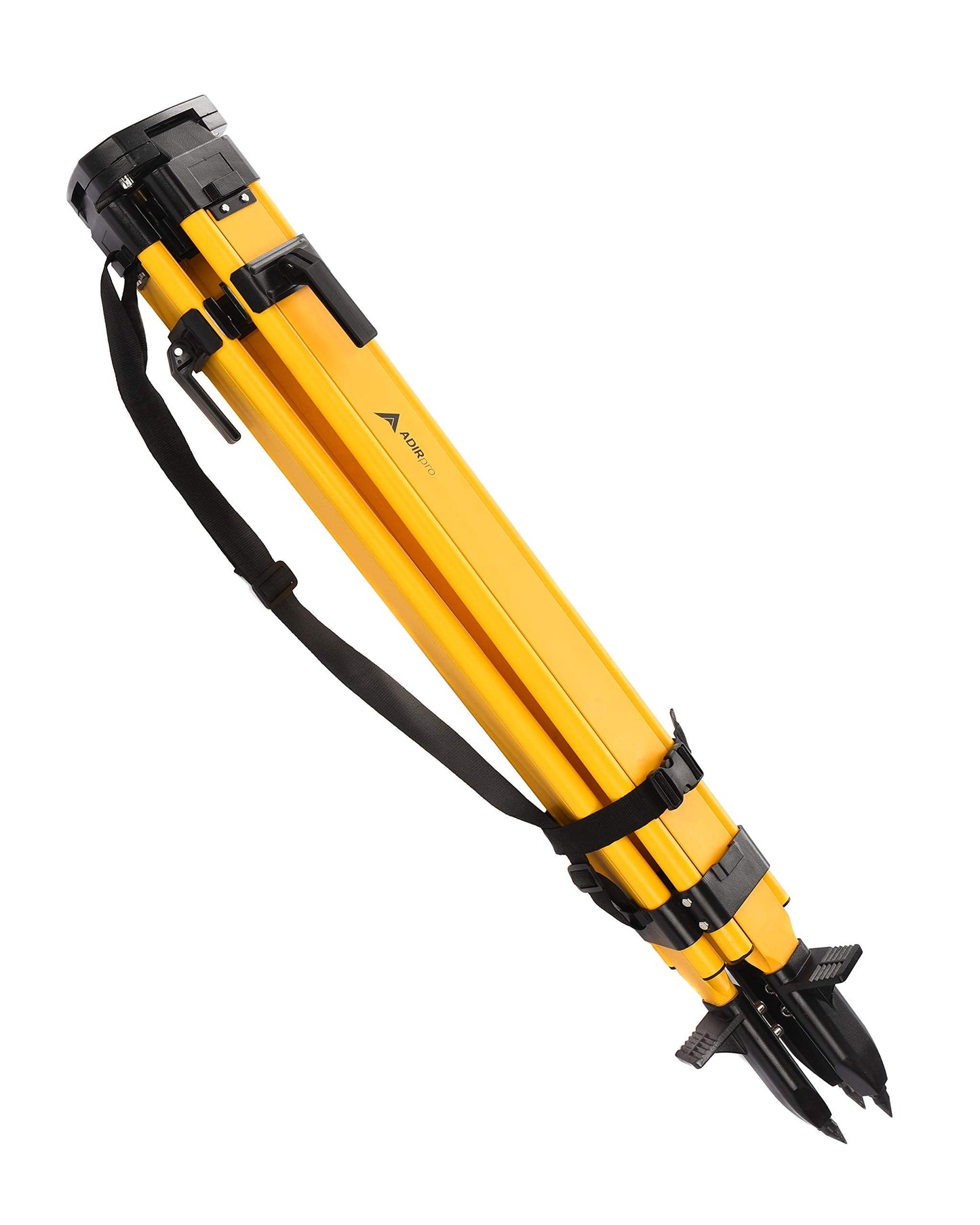 AdirPro Universal Survey Tripod – Wood/Fiberglass Laser Level – Transit Level - Quick Clamp - Heavy Duty Contractor