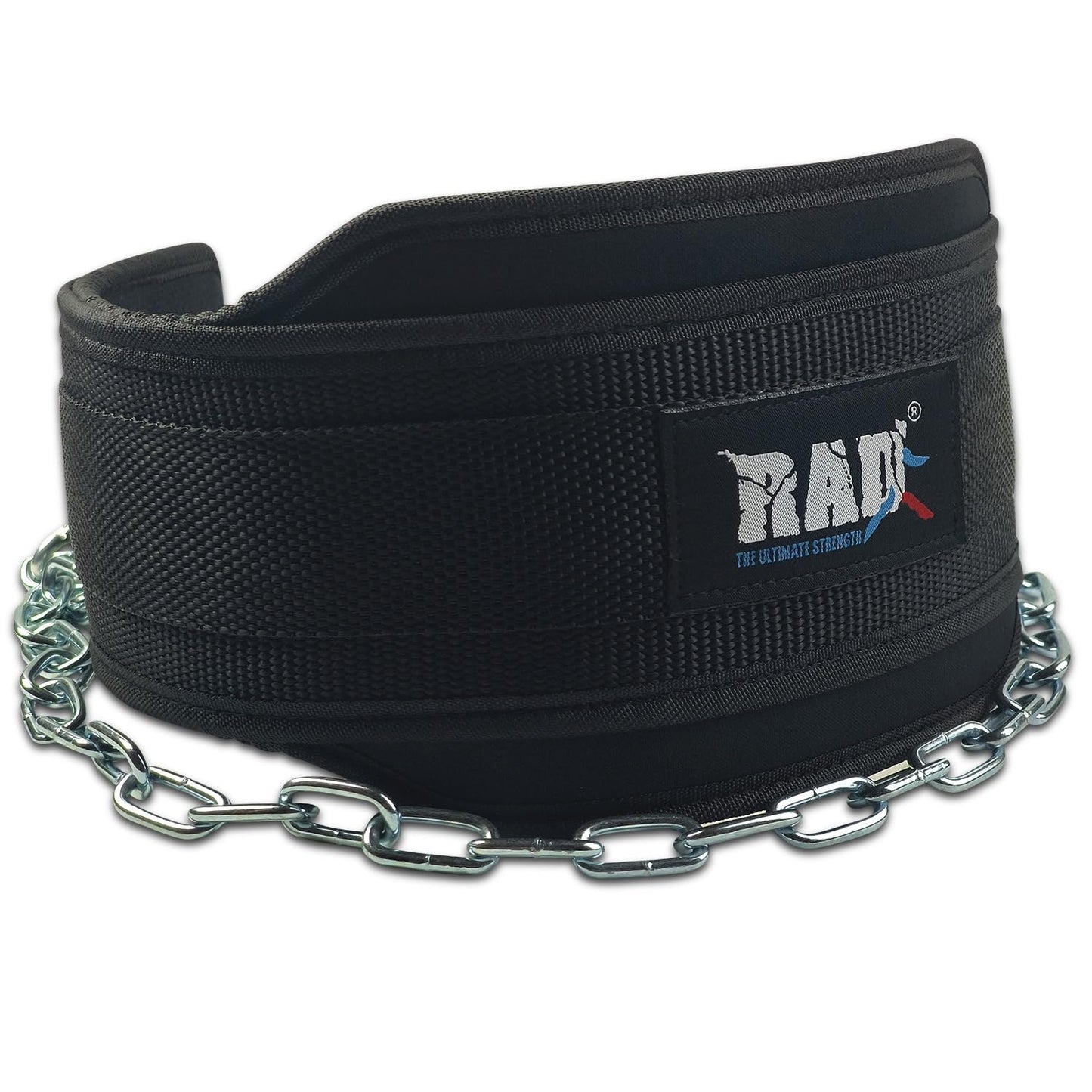 RAD Weighted Dip Belt for Men Comfortable Material Neoprene & Nylon Weight Pullups Squat Belt with Chain Weight Lifting Waist Dipping Belt for Workout