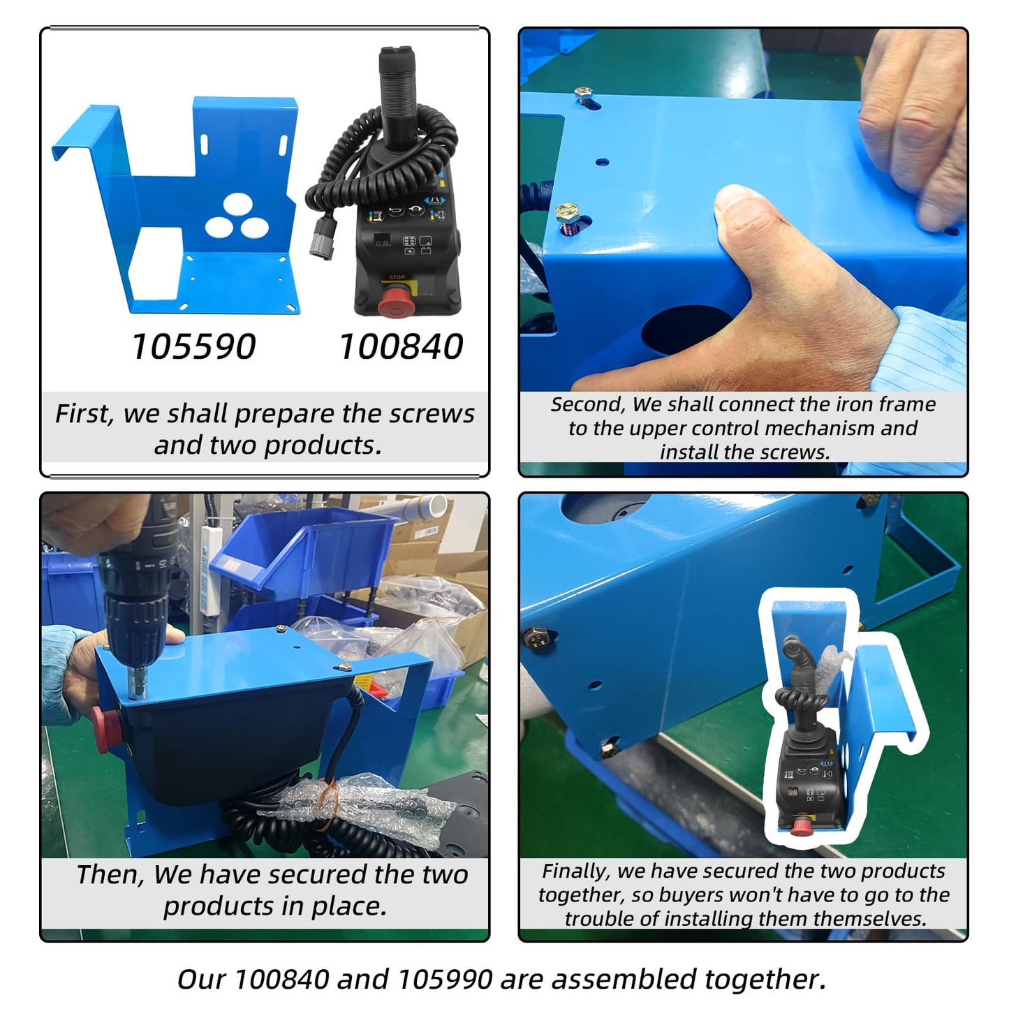 SAIYIS 105295 105295GT Control Box Assembly for Genie Scissor Lift,Includes ECU 100839, PCU 100840, Wire Harness 96019, Bracket 105990 Fits GS-1530 GS-1930 GS-2032 GS-2046 GS-2632 GS-2646 GS-3246