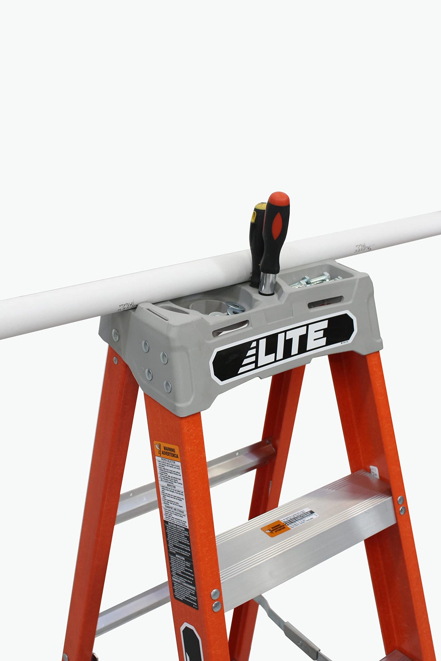 LITE 8-Foot Fiberglass Step Ladder, 300-Pound Load Capacity, Type IA, LP-3011-08