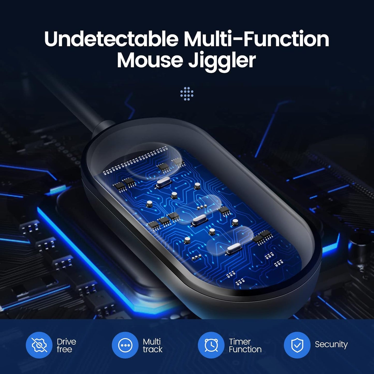 meatanty 3 1 in USB Mouse Mover with Timer, Separate Mode Selection and ON/Off Button, Mouse Shaker Wiggler Supports