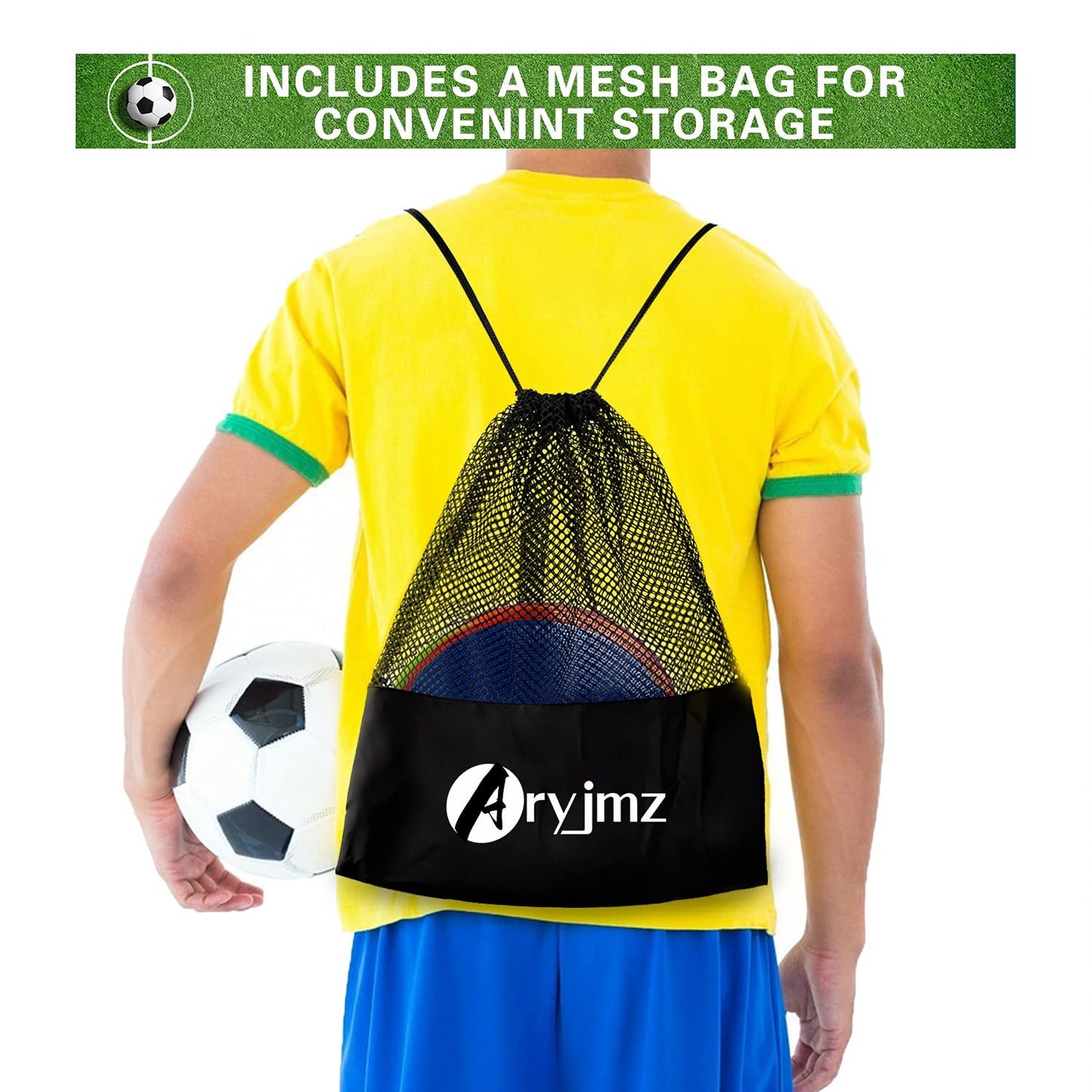 Aryjmz Spot Markers 18 Pcs 10 Inch Non Slip Rubber Floor Markers Flat Field Cones Poly Dots for Soccer Basketball Sports Speed Agility Training and Drills