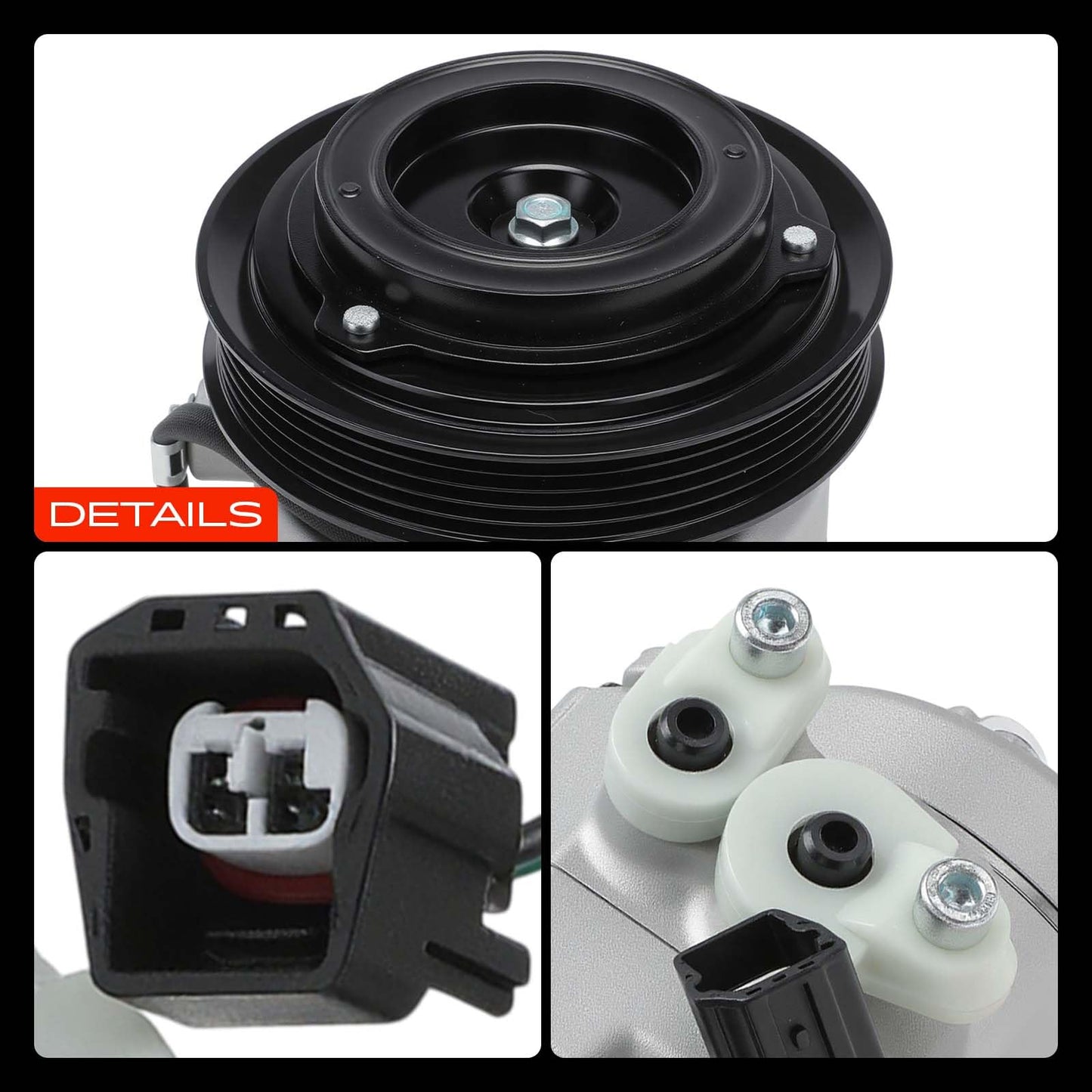A-Premium Air Conditioner AC Compressor with Clutch Compatible with Chevrolet Captiva Sport 2.4L 2012-2015, Saturn Vue 3.5L 2010