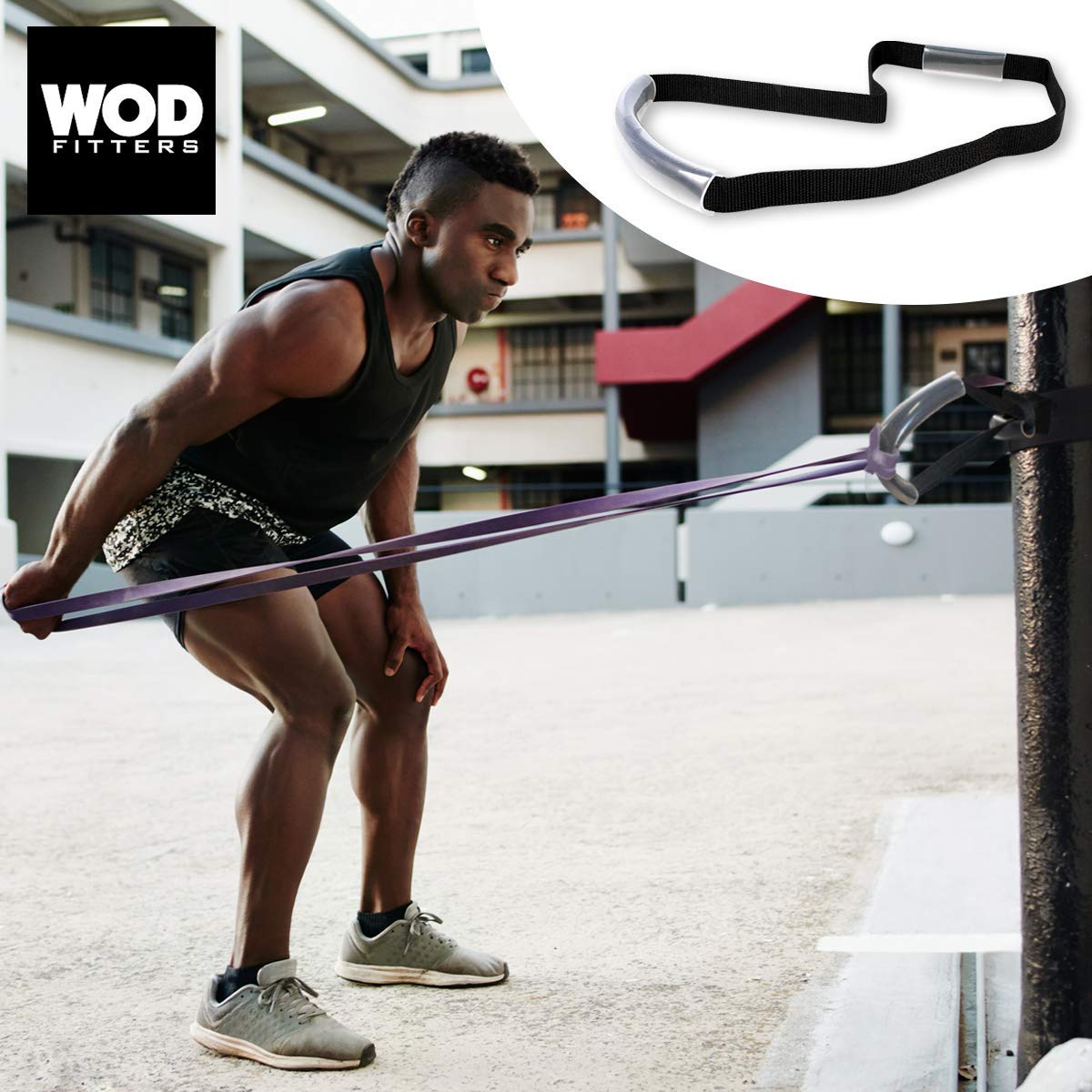 WODFitters Resistance Band Protector Strap - Use It as a Strong Anchor Attachment to Extend The Life of Your Resistance Bands