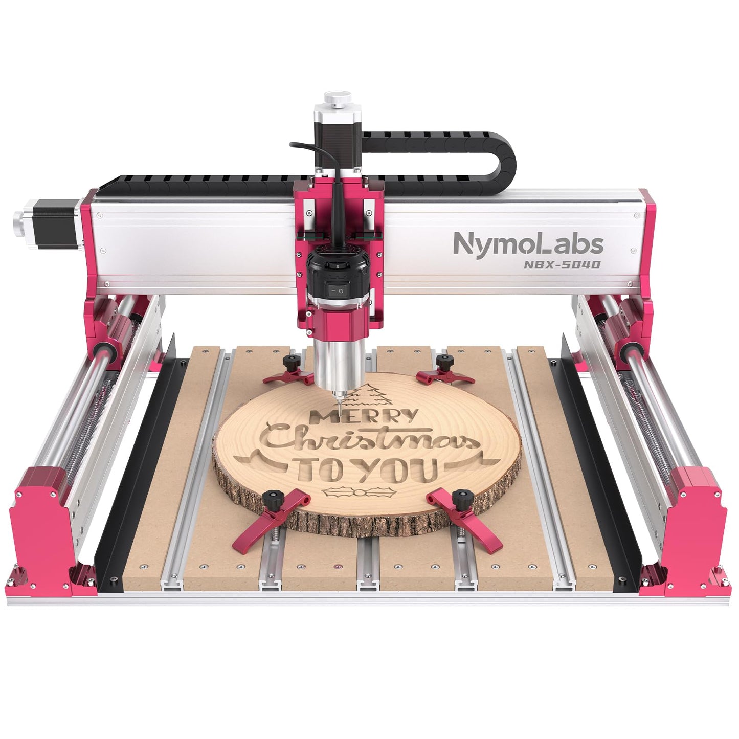 NymoLabs NBX-5040 CNC Router Machine with Custom-Made 710W 7000-30000 RPM Trim Router Spindle & ER-11 Collet, Milling Engraving for Wood Acrylic Aluminum