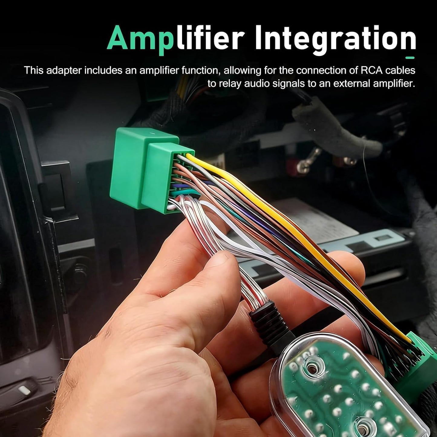 Culycey Add A Subwoofer Amplifier Wire Harness, Subwoofer Amplifier Adapter, Add an Amp Wiring Harness, Compatible