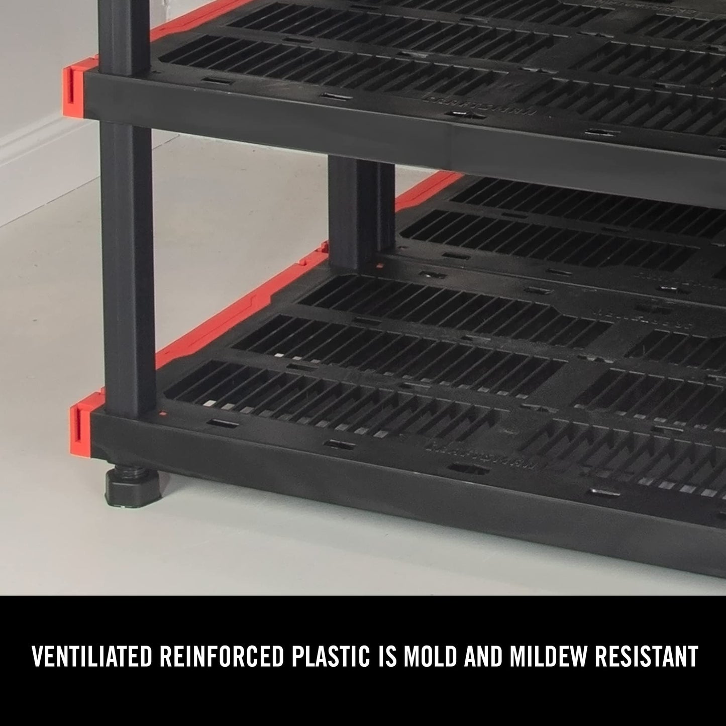 CX Craftsman 4-Tier Highly Durable Storage Rack, 4 Shleves That Support up to 200lbs/shelf, Organization and Storage, Weather-Resistant Design, Easy Assembly, American Made (55H x 40W x 24D)