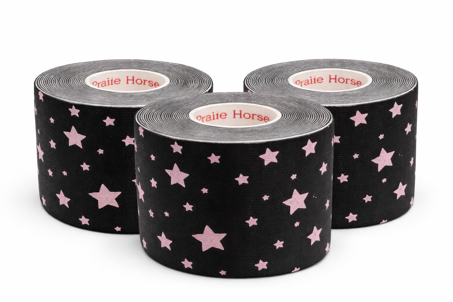 Kinesiology Tape - Enhanced Support, Breathable & Moisture-Resistant - Gently for Sensitive Skin - Customizable, Ideal for Athletes & Fitness Enthusiasts - Designer, 2"x16.4ft (Stars, 3 Pack)