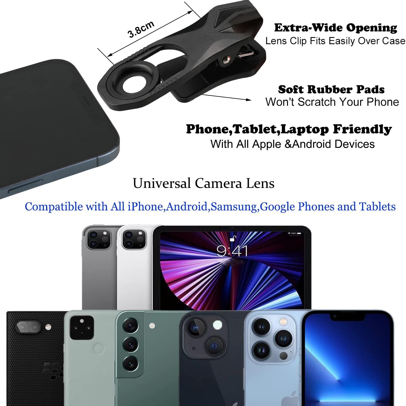 ALILUSSO 75mm 16 15 14 13 Macro Lens for iPhone Pro Max Samsung Moto TCL Android Phone,Detail Camera Lens