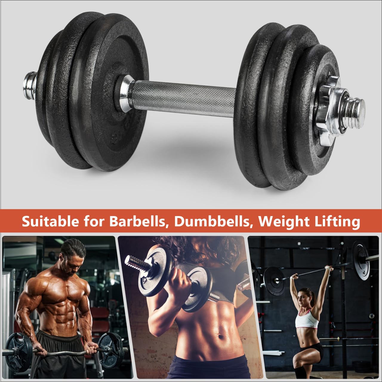 VICASKY 2pcs Barbell Collars Barbell Collar Screw Barbell Clamps Weight Bar Clamps Bar Dumbbell Nuts 1 For Barbell Nut Metal Screws Screw Household Iron Nut Fitness