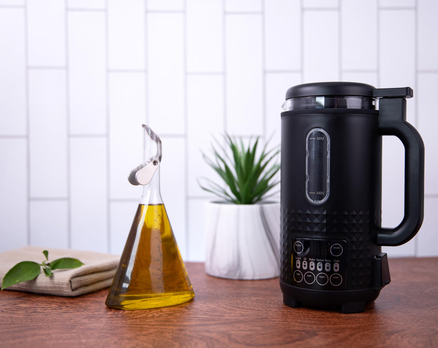 Hello High Ultra Infuser - Herbal Oil & Butter Infuser Machine, Decarboxylator, All-in-One Herb Infused Butter Maker, Easily Infuse 1-3 Cups, with Butter Mold Included