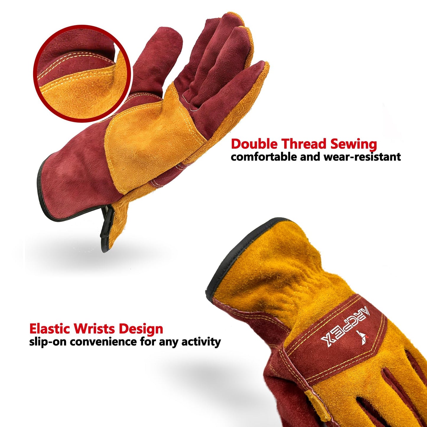 Stick welder and welding gloves