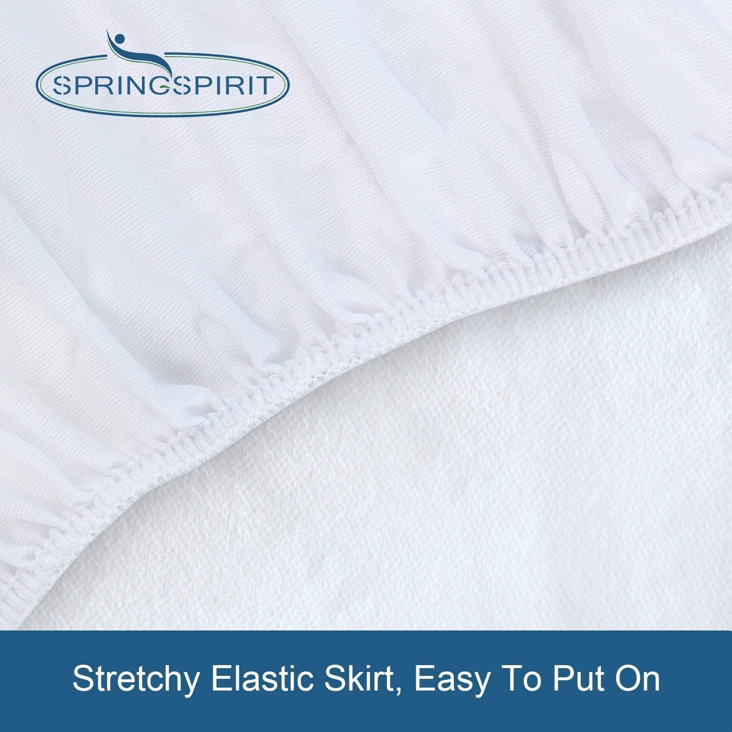 Regine Waterproof Queen Mattress Protector - Absorbent Fitted Cover with 18'' Deep Pocket